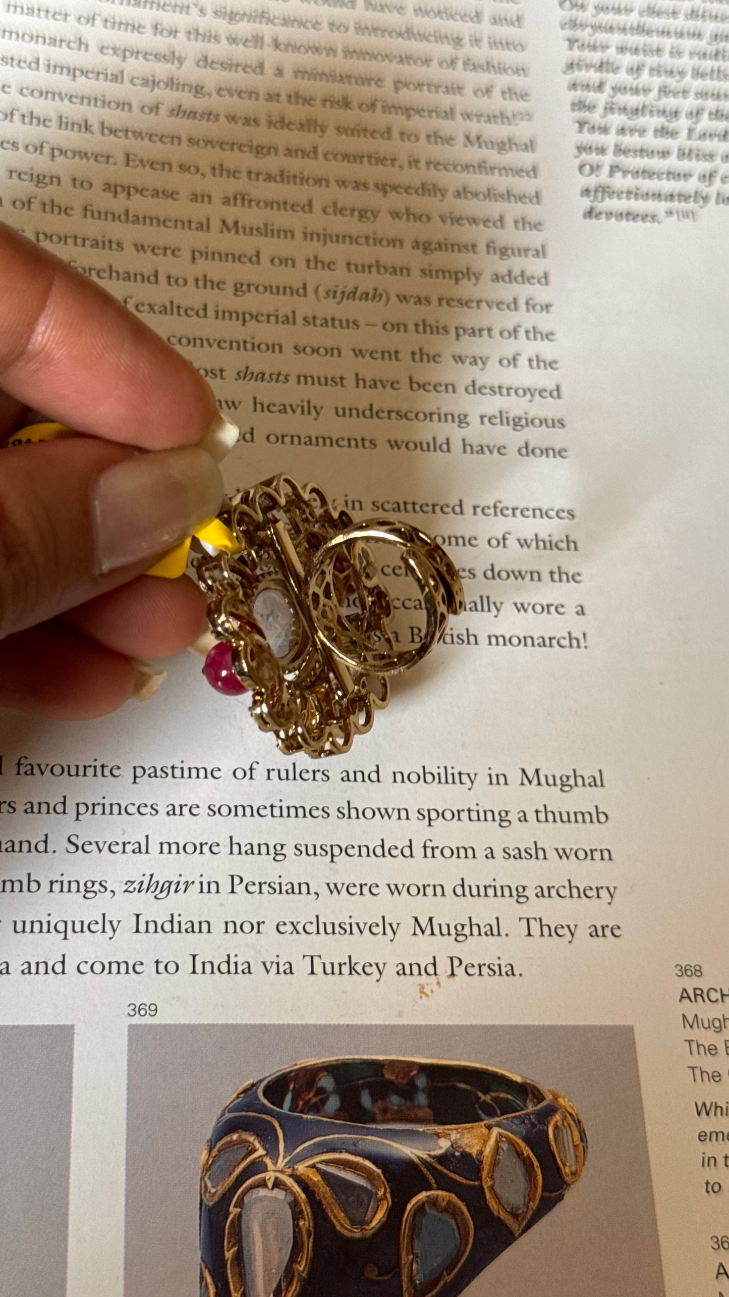 Sabyasachi inspired floral adjustable ring