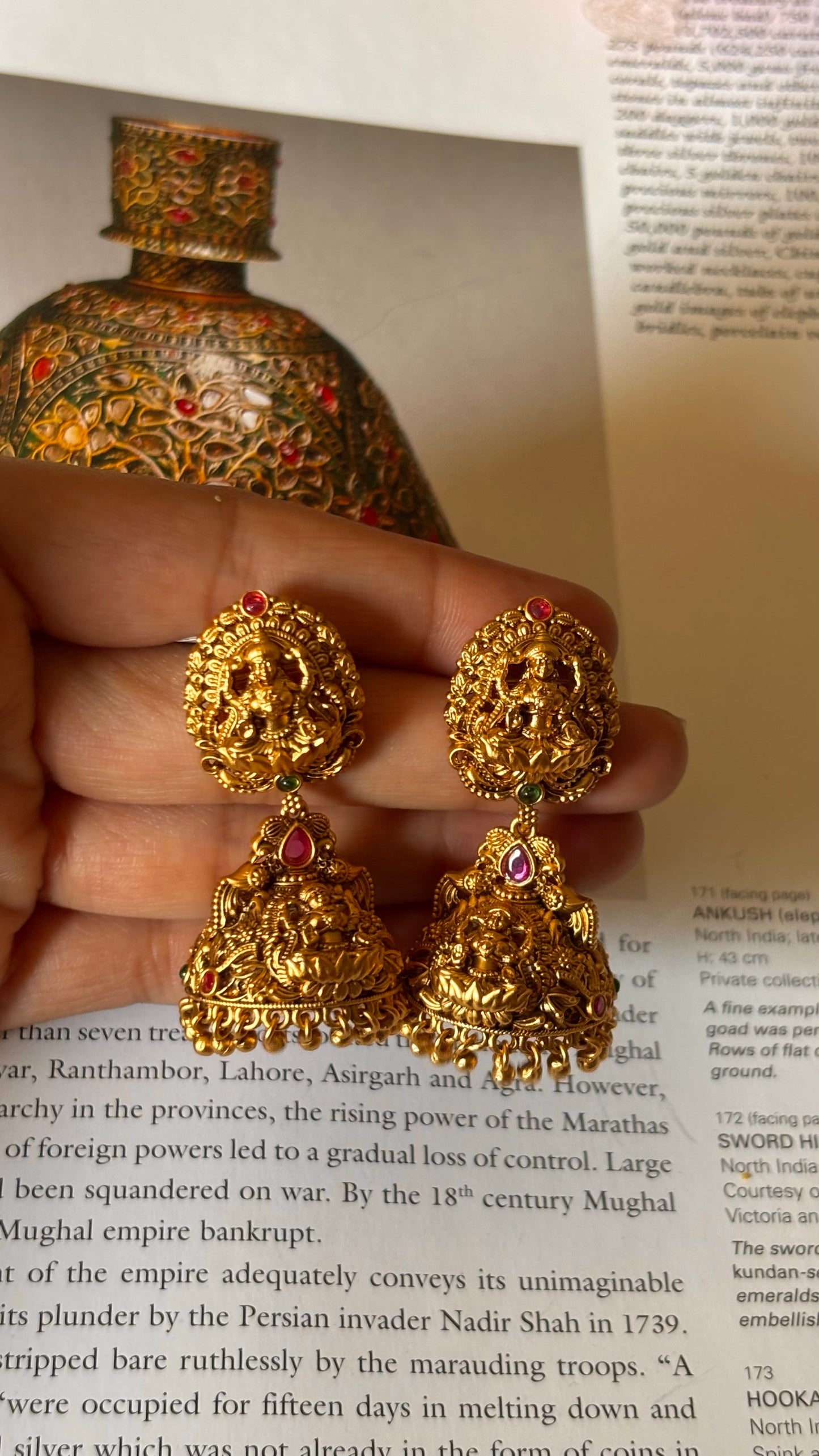 Mahalaxmi ruby temple jhumka