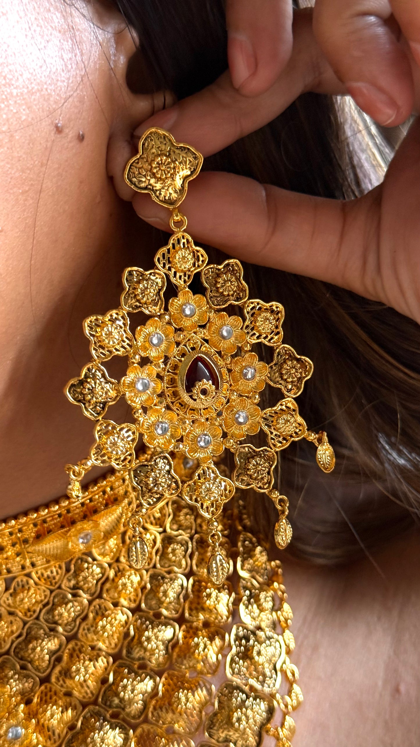 Dubai Gold inspired Heritage Designer Necklace