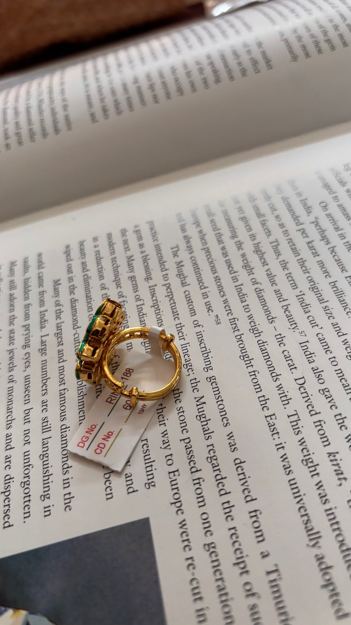 ruby polki floral ring