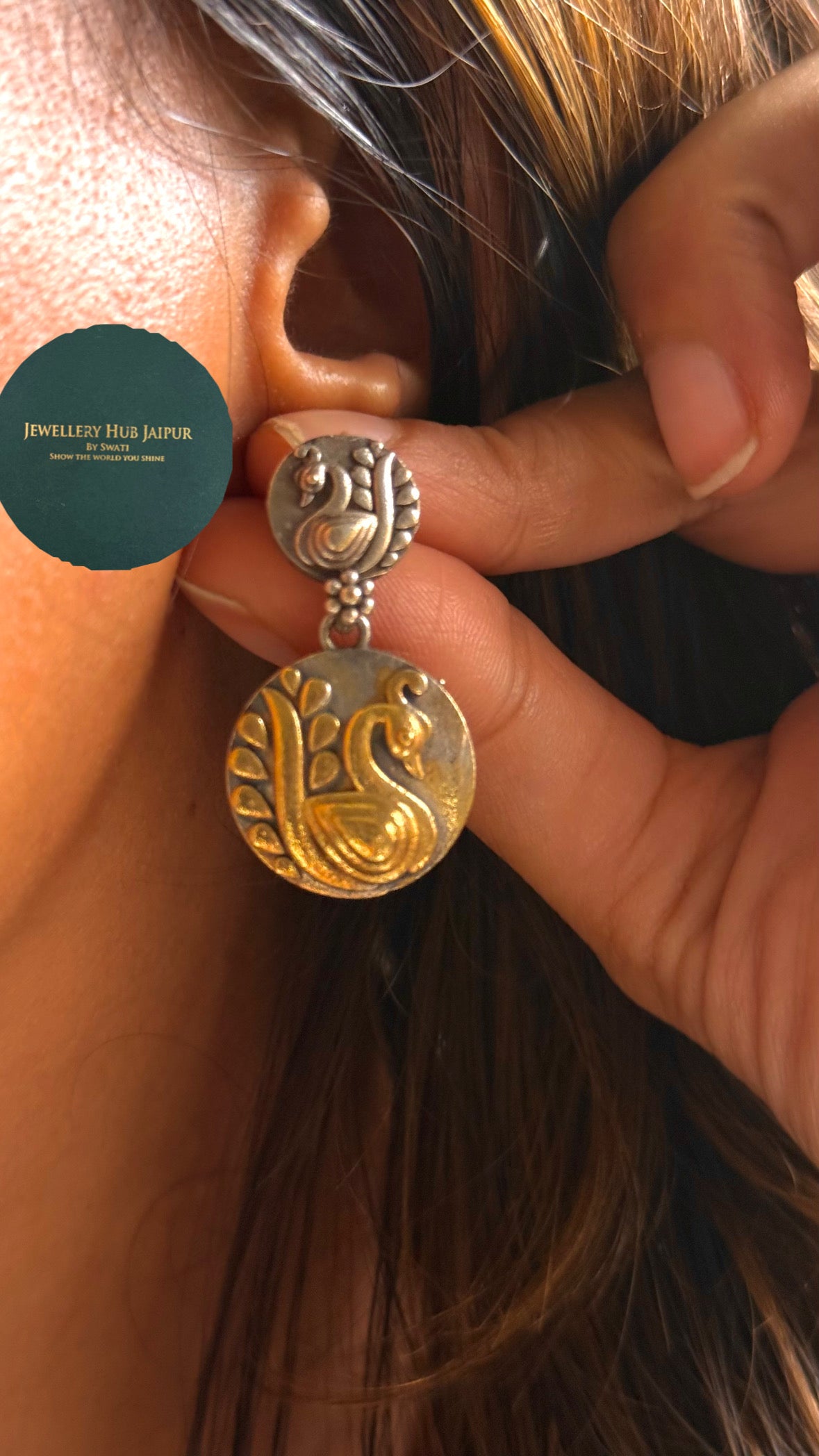 Asur Silver & Gold Tribal Braided Hasli