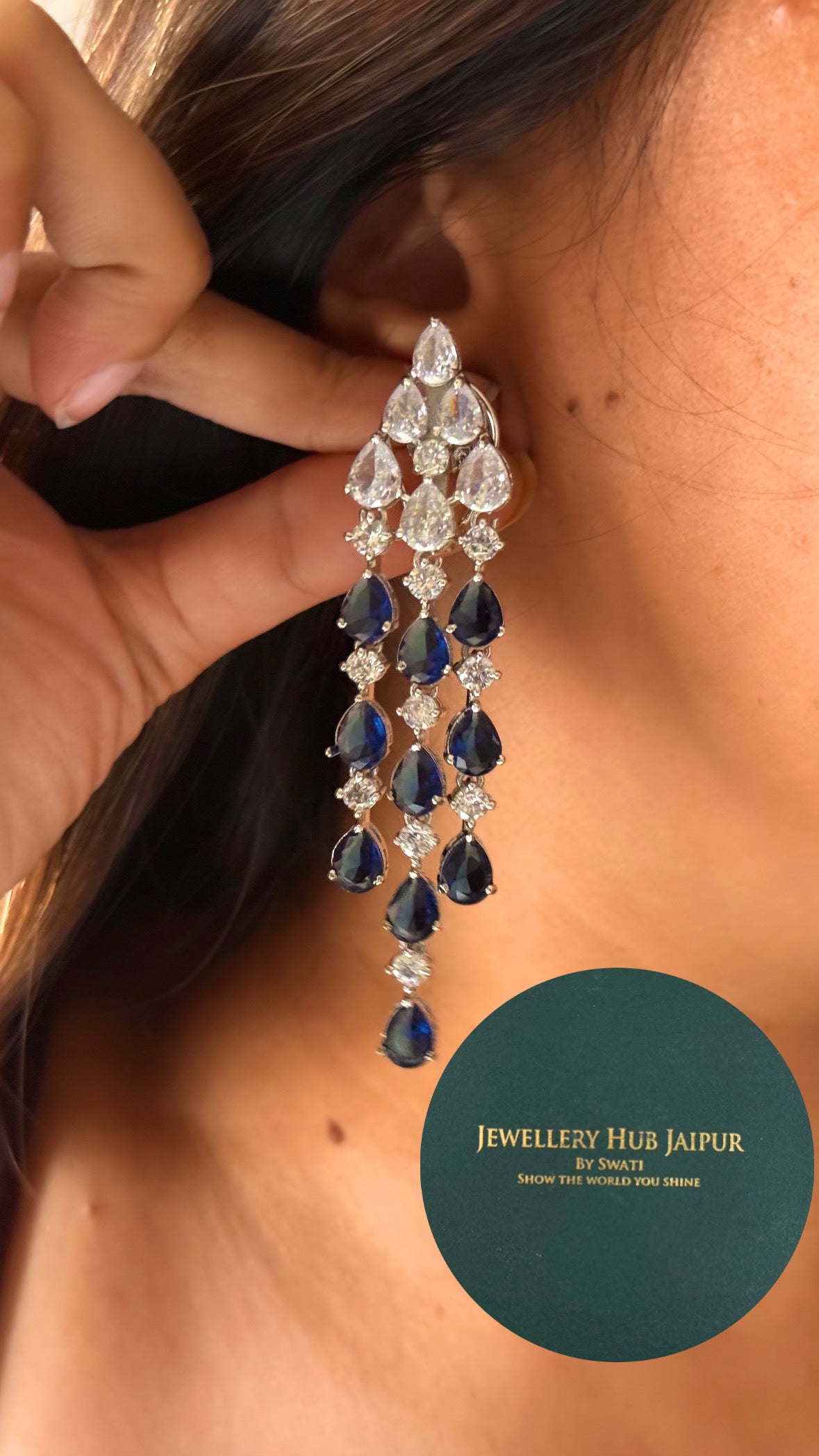 Sapphire triple layer radiance diamond set