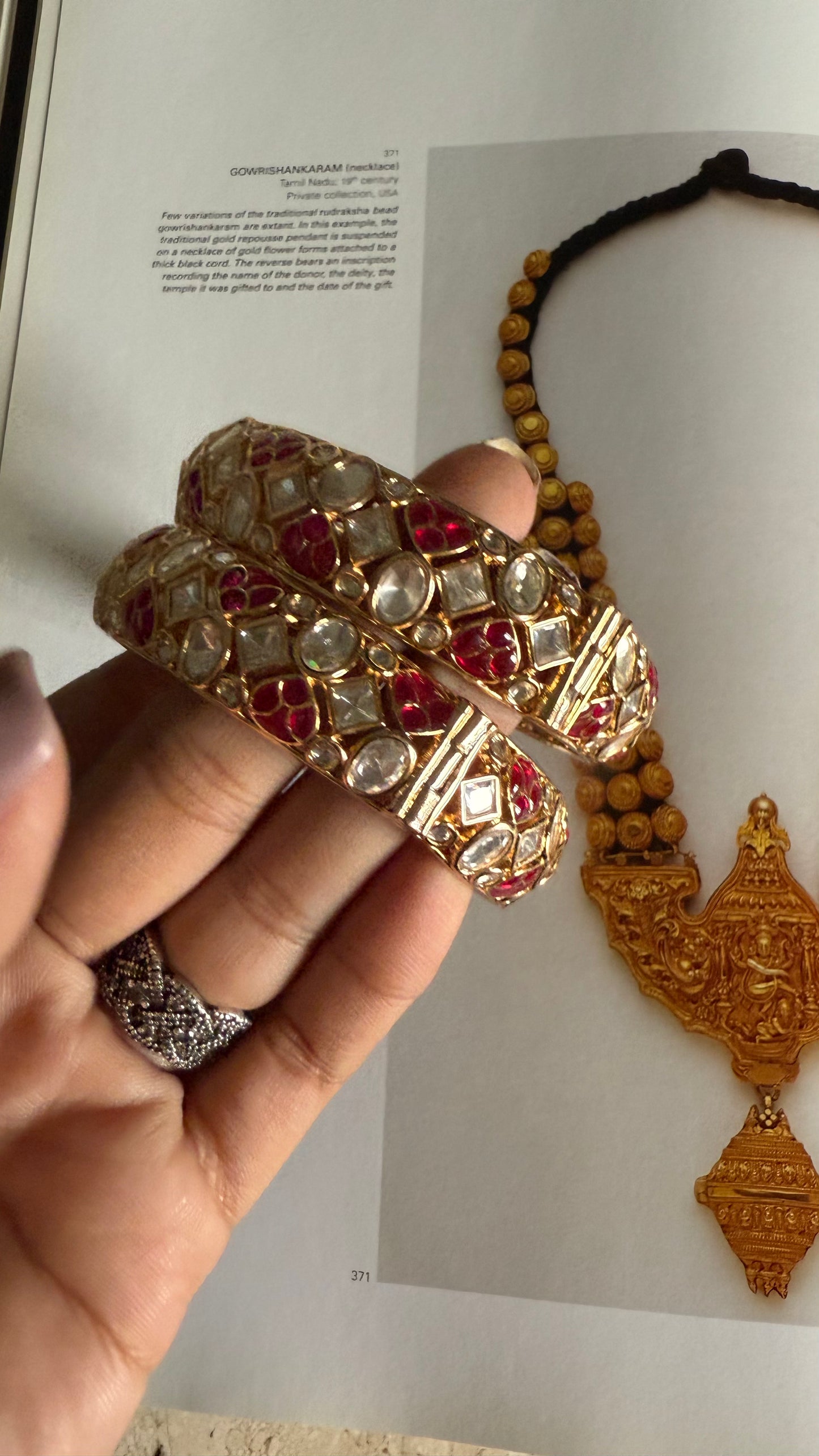 Rani Pink moissanite katdana bangles
