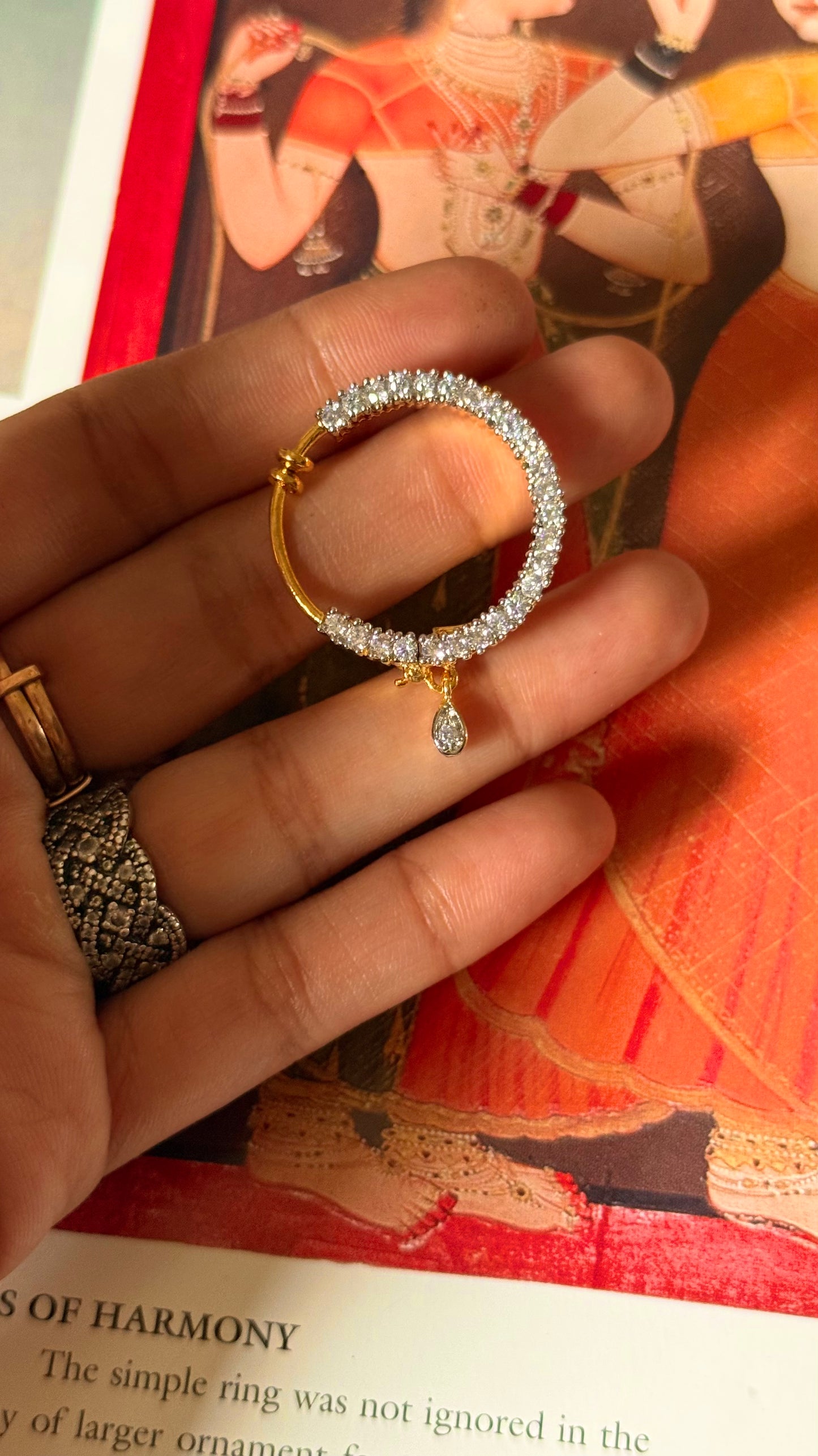Cz diamond nath