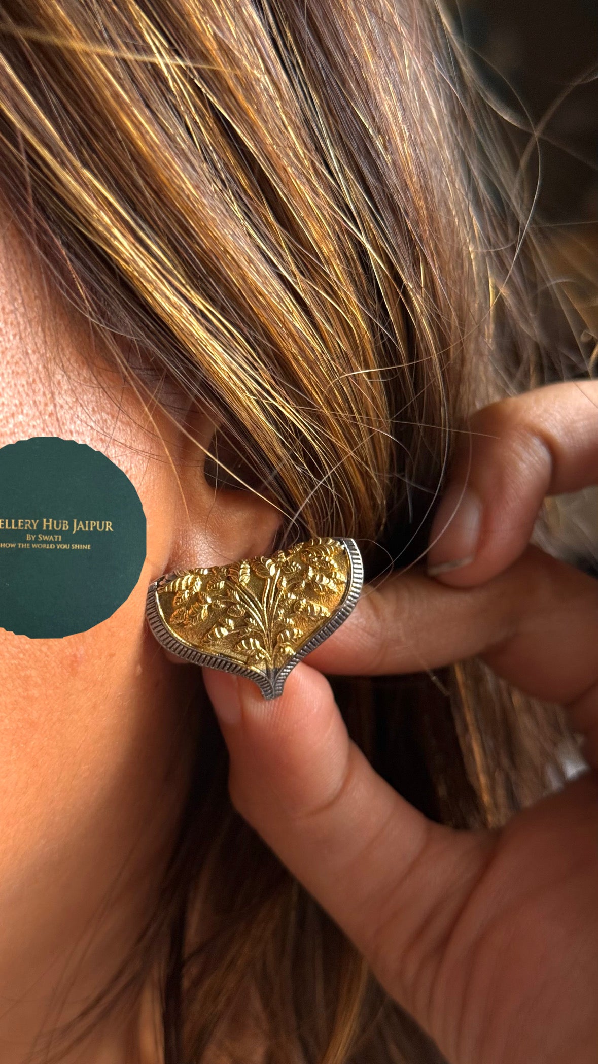 Oxidized & Golden Heritage Tribal Hasli