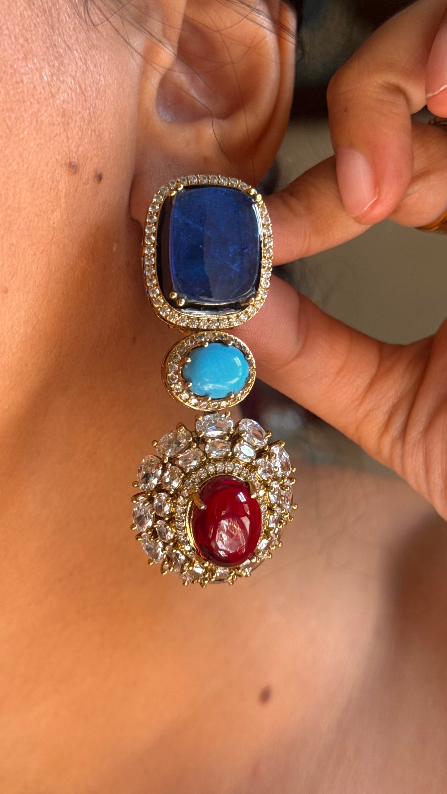 Sabyasachi inspired multi coloured designer necklace