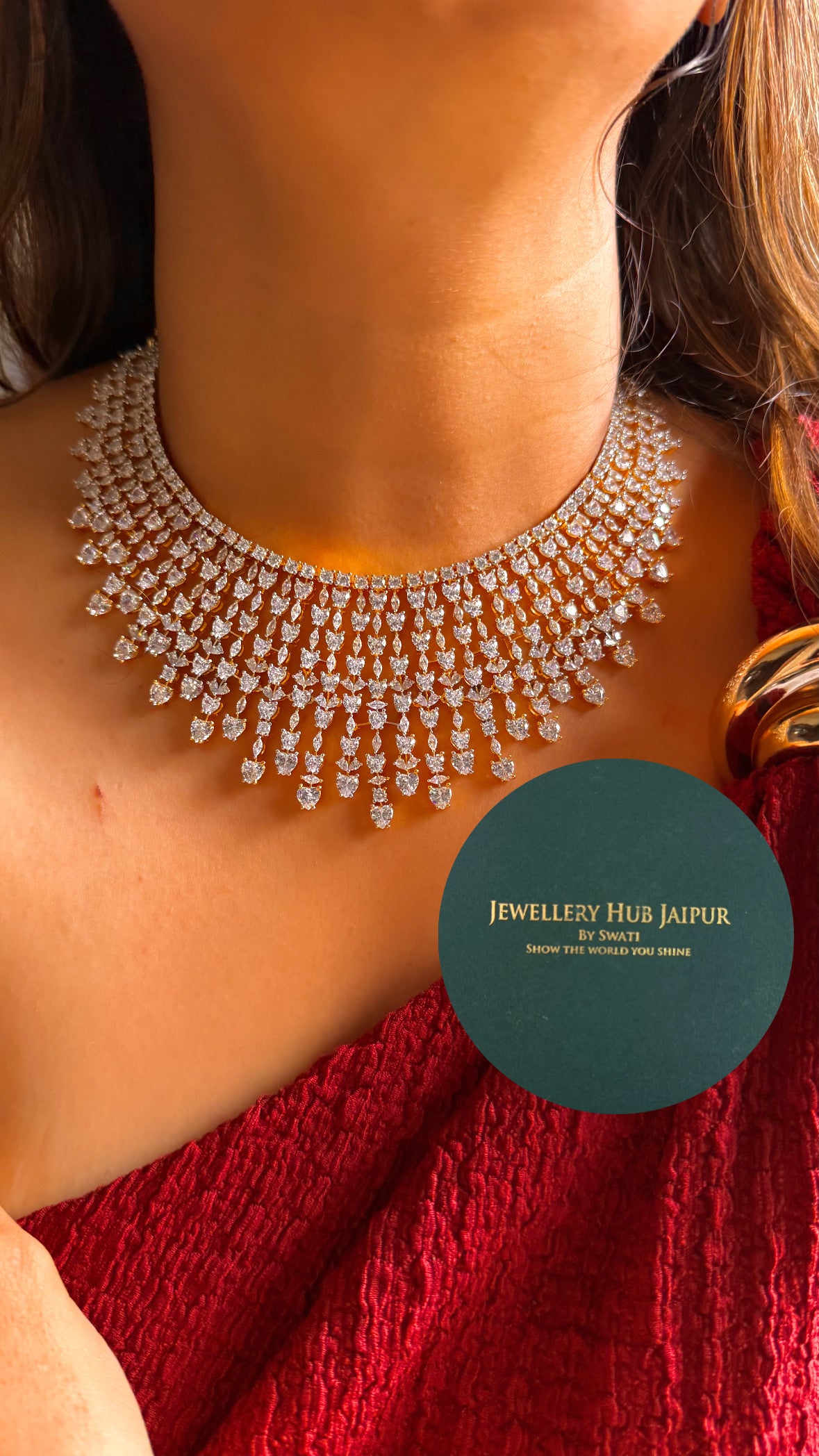 Celestial harmony diamond collar set (gold)