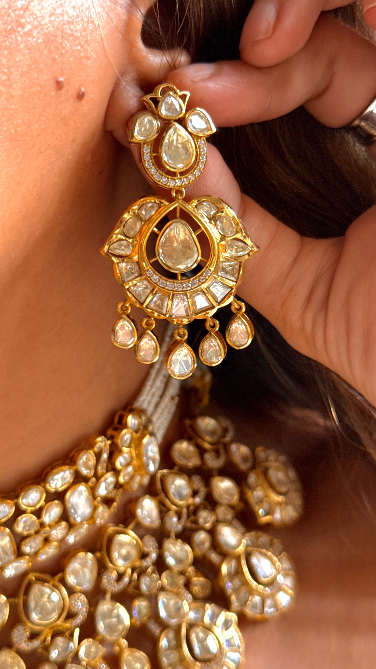 Peeli polki heritage necklace