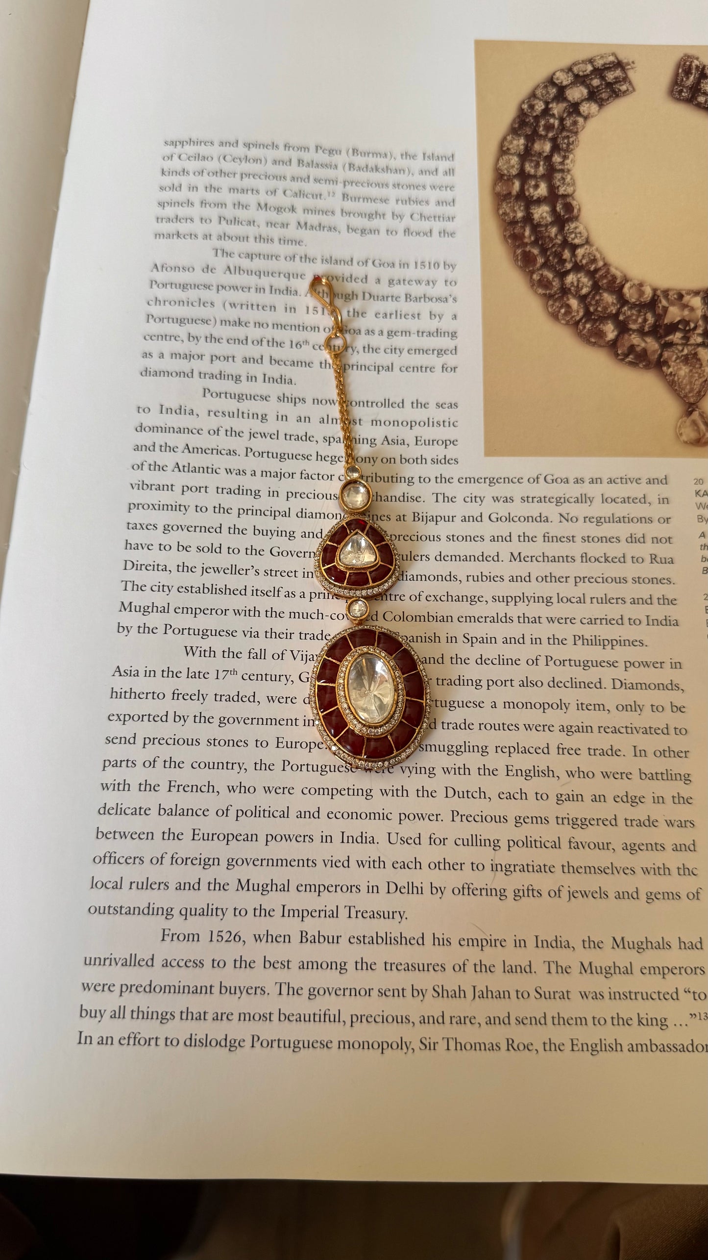 Emerald drop polki maangtika