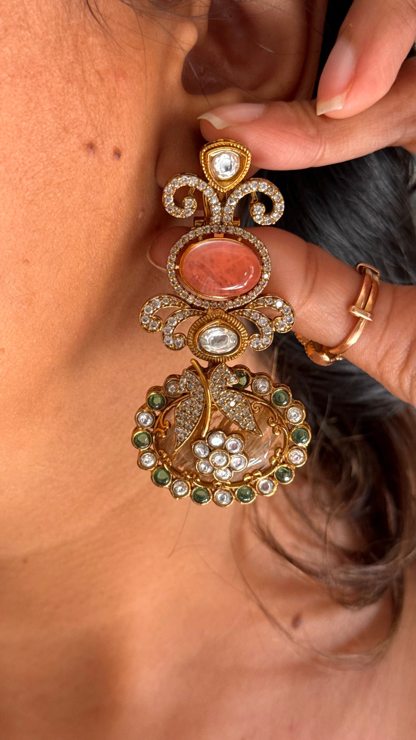 Sabyasachi inspired floral vintage necklace