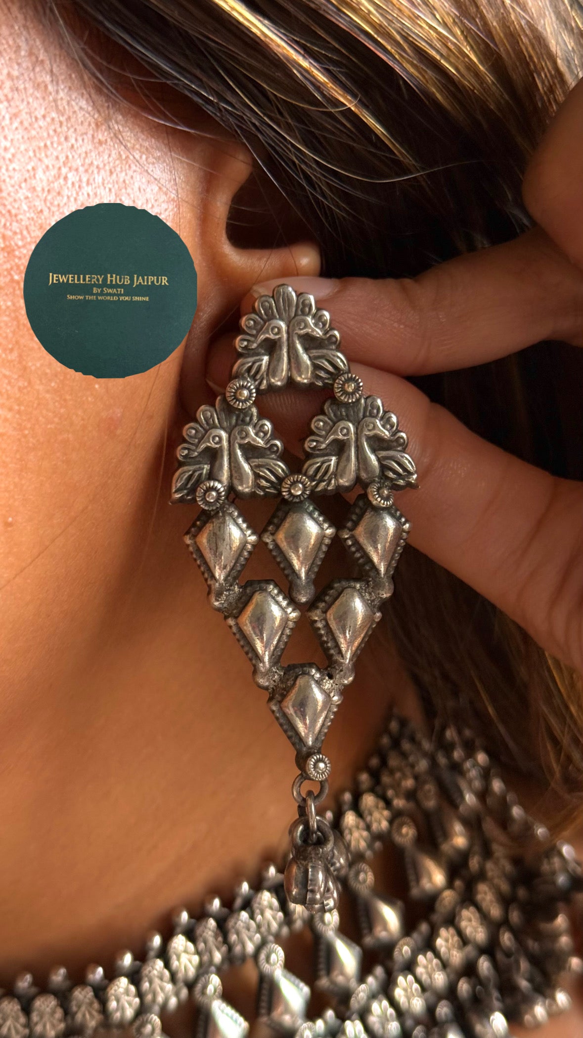 Sambha Tribal Oxidised Ghungroo Choker