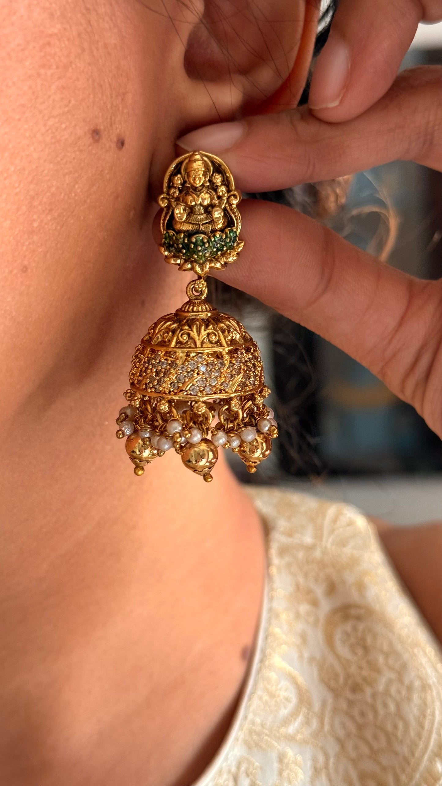 Temple meenakari goddess Laxmi