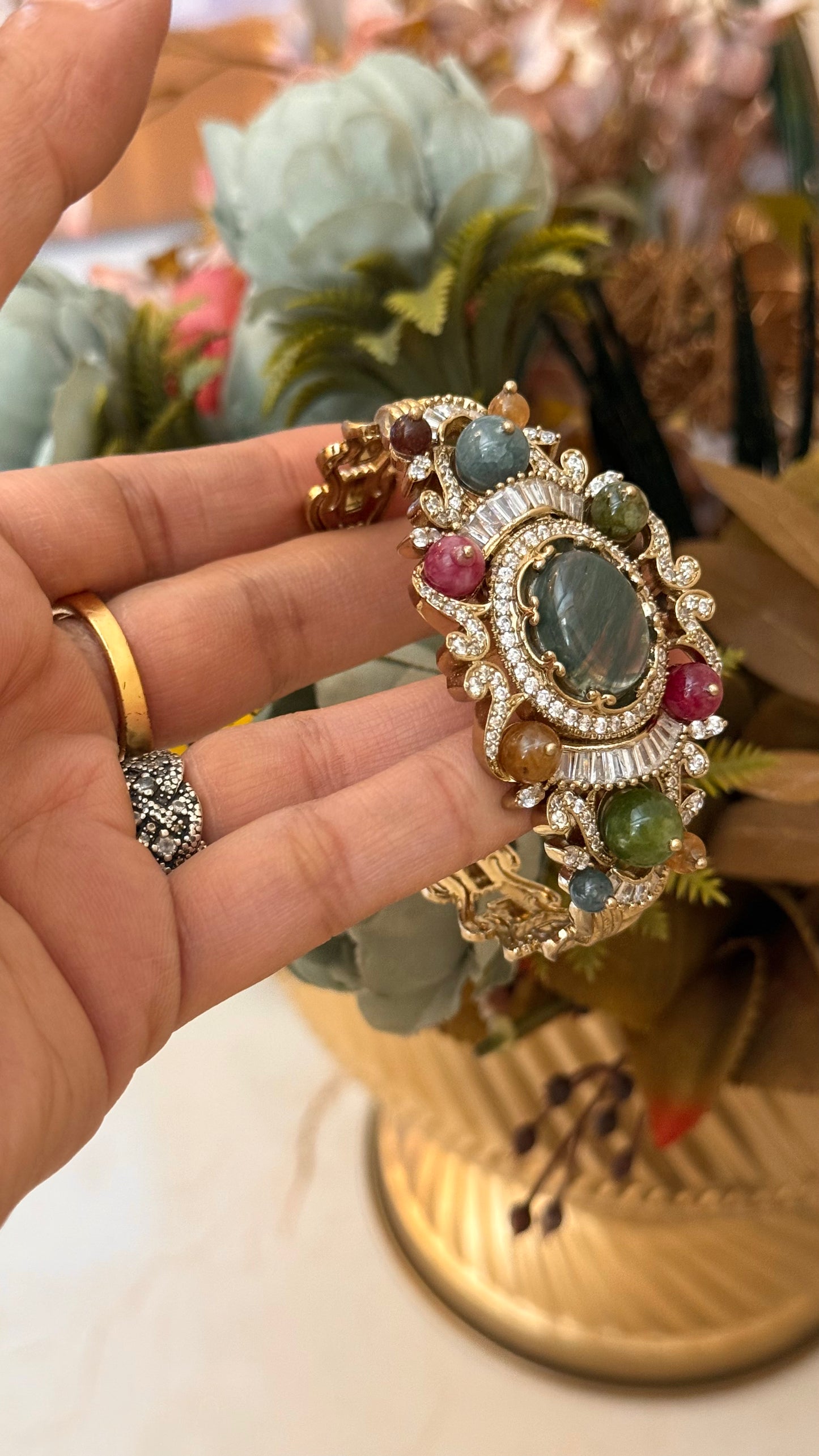 Sabya inspired natural gem bracelet
