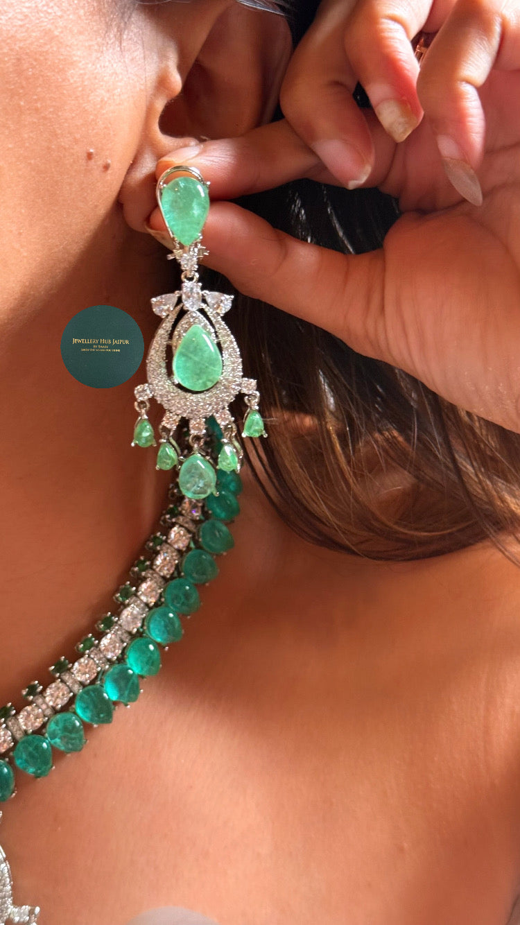 Mint doublet Cz diamond collar set