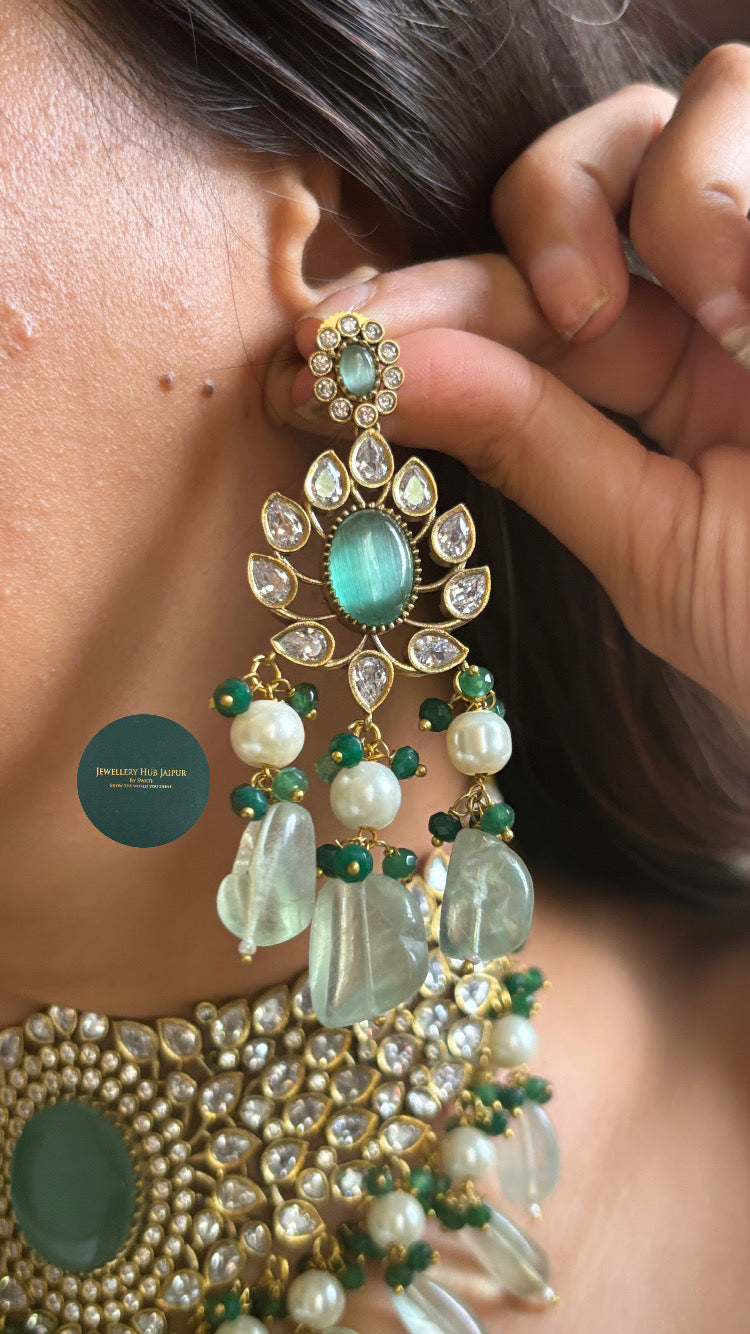 Mint polki choker