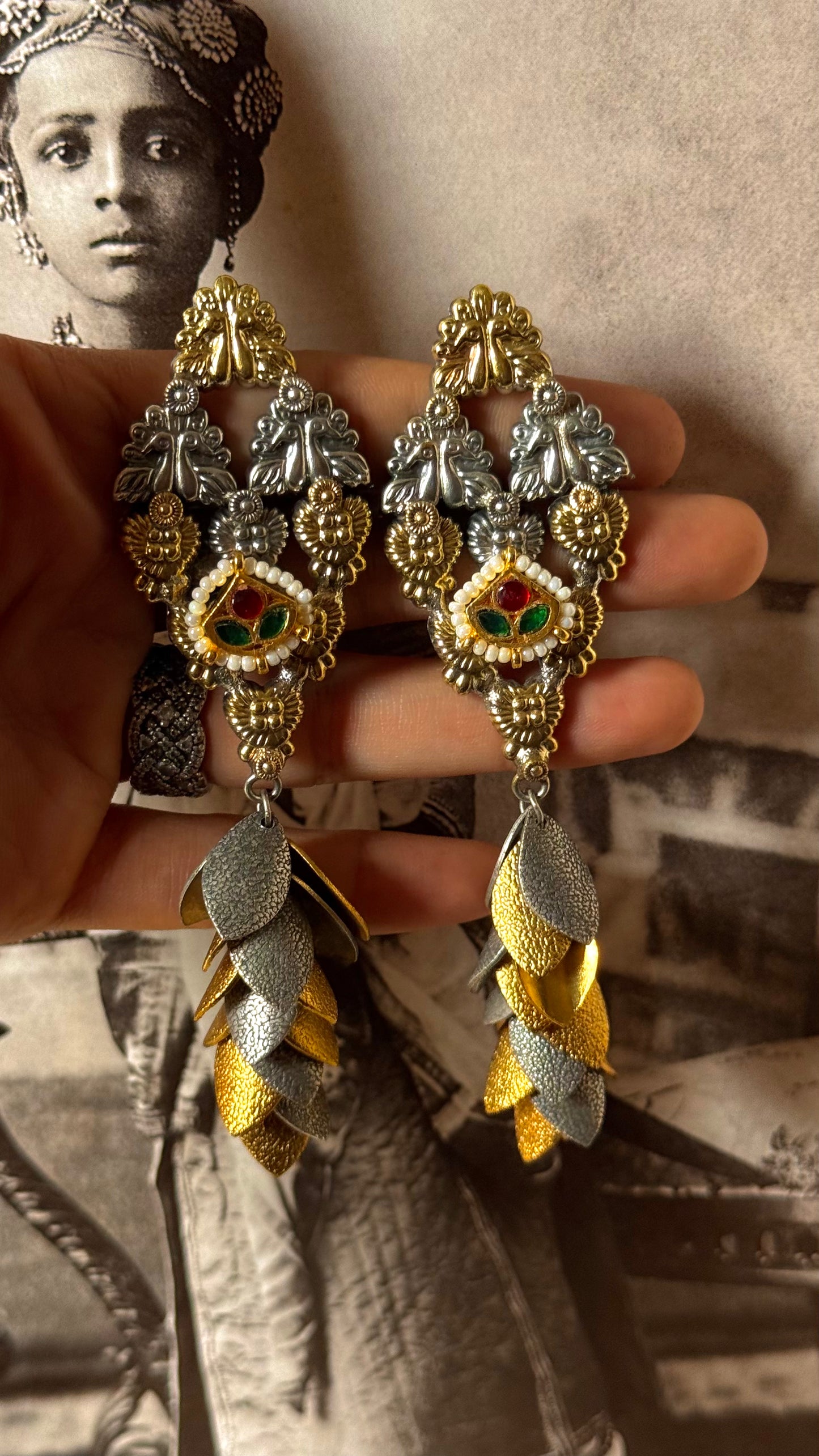 Santhal tribal nakashi earrings