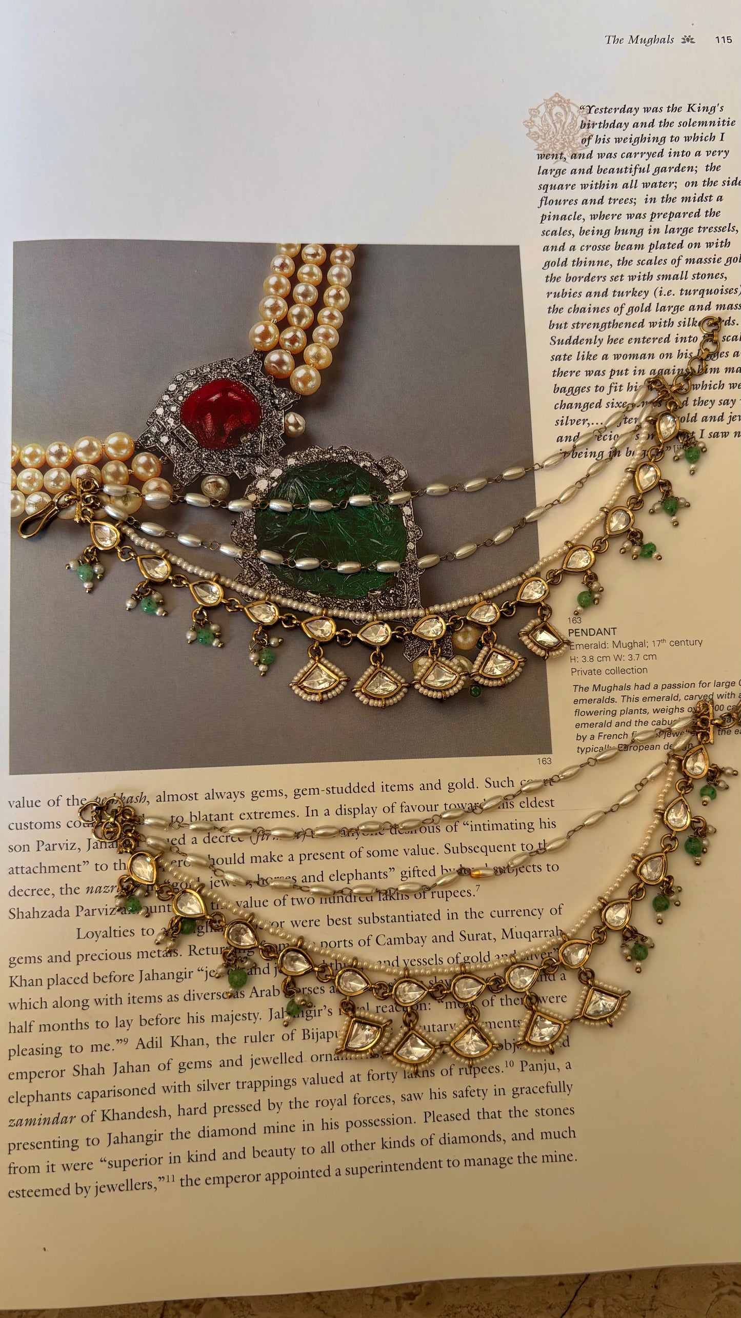 Three layer polki delicated Kaan chain