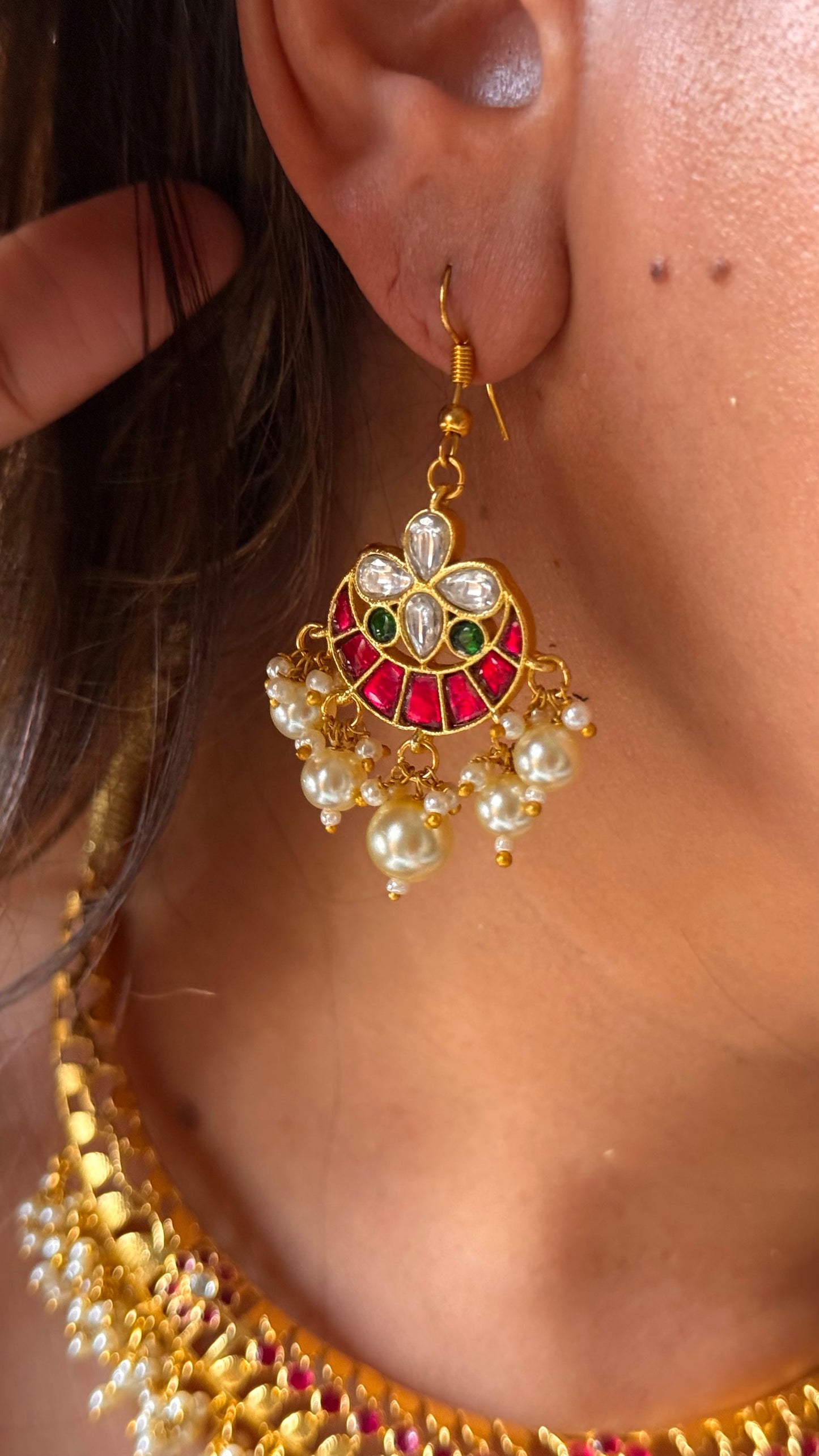 Handmade jadau ruby goldenseal Hasli