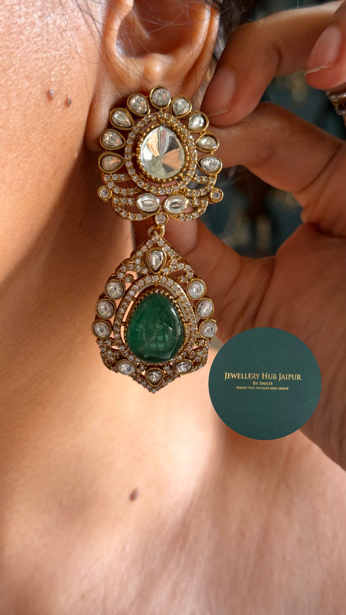 Emerald doublet rani haar