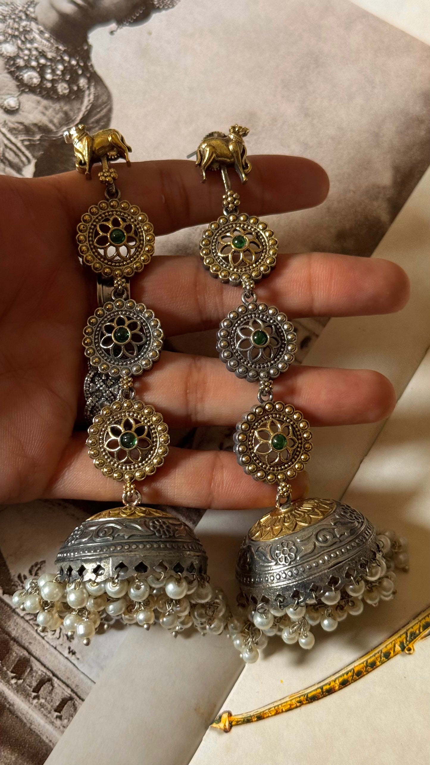 Nandi jhalar tribal earrings