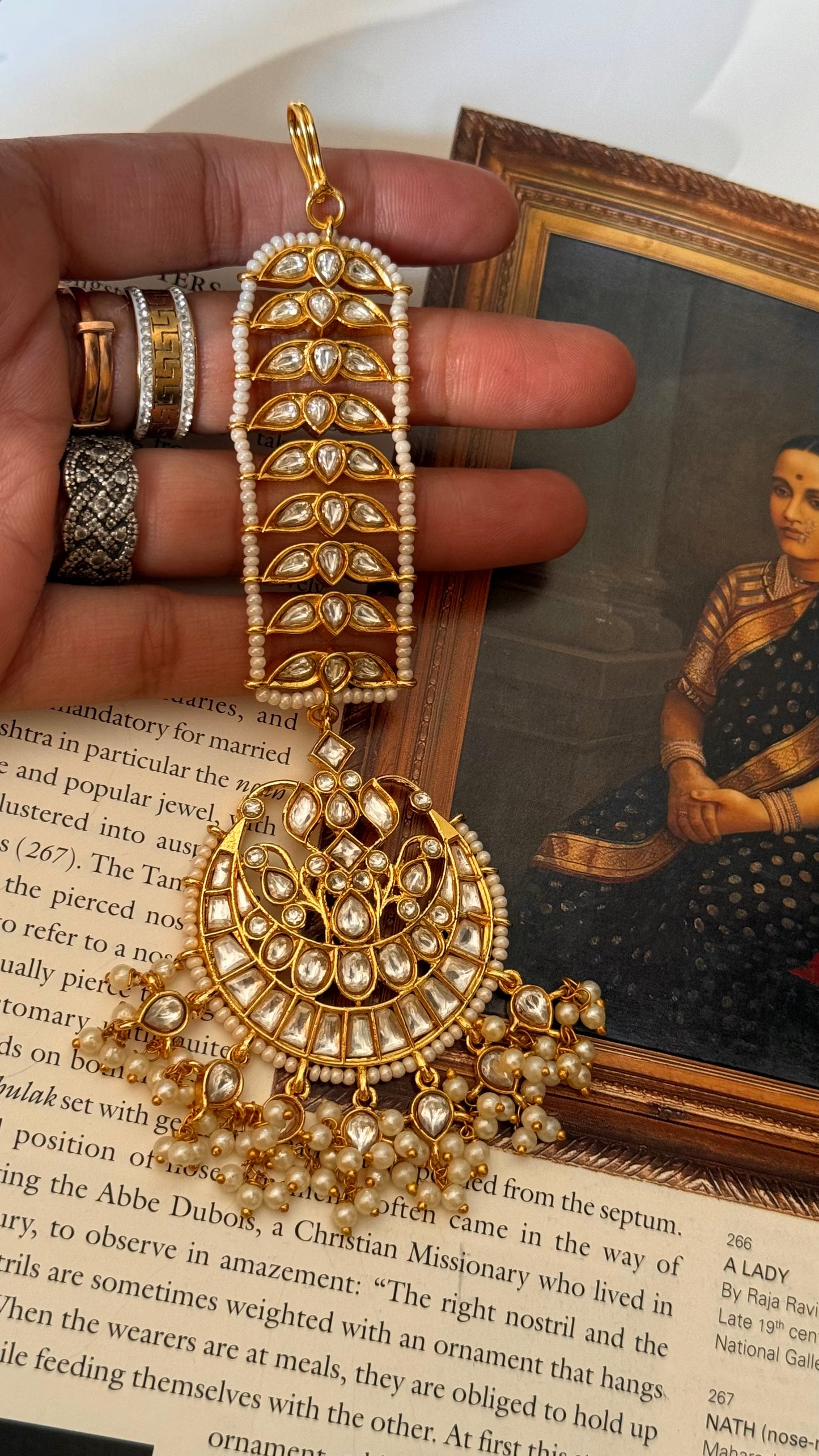 Paachi kundan chaandbali maangtikka