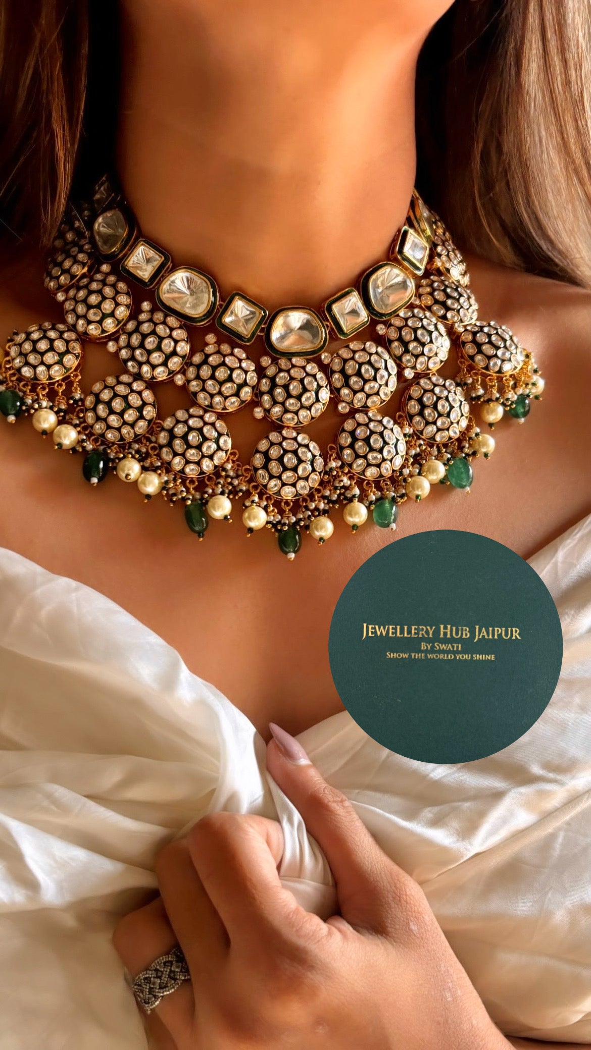 Meenakari heritage necklace set