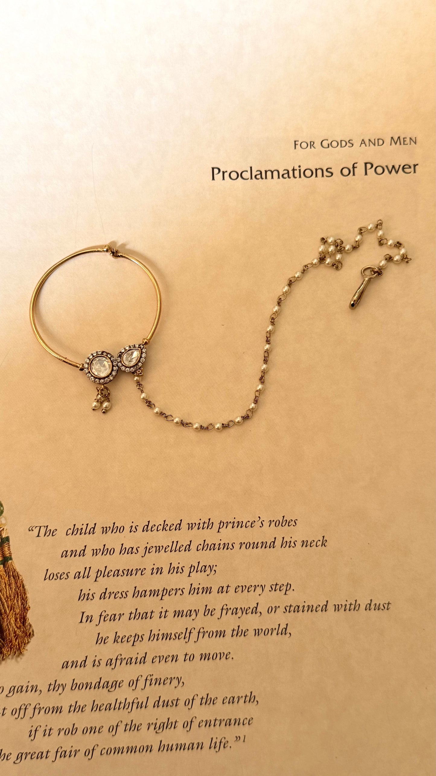 Moissanite drop nath