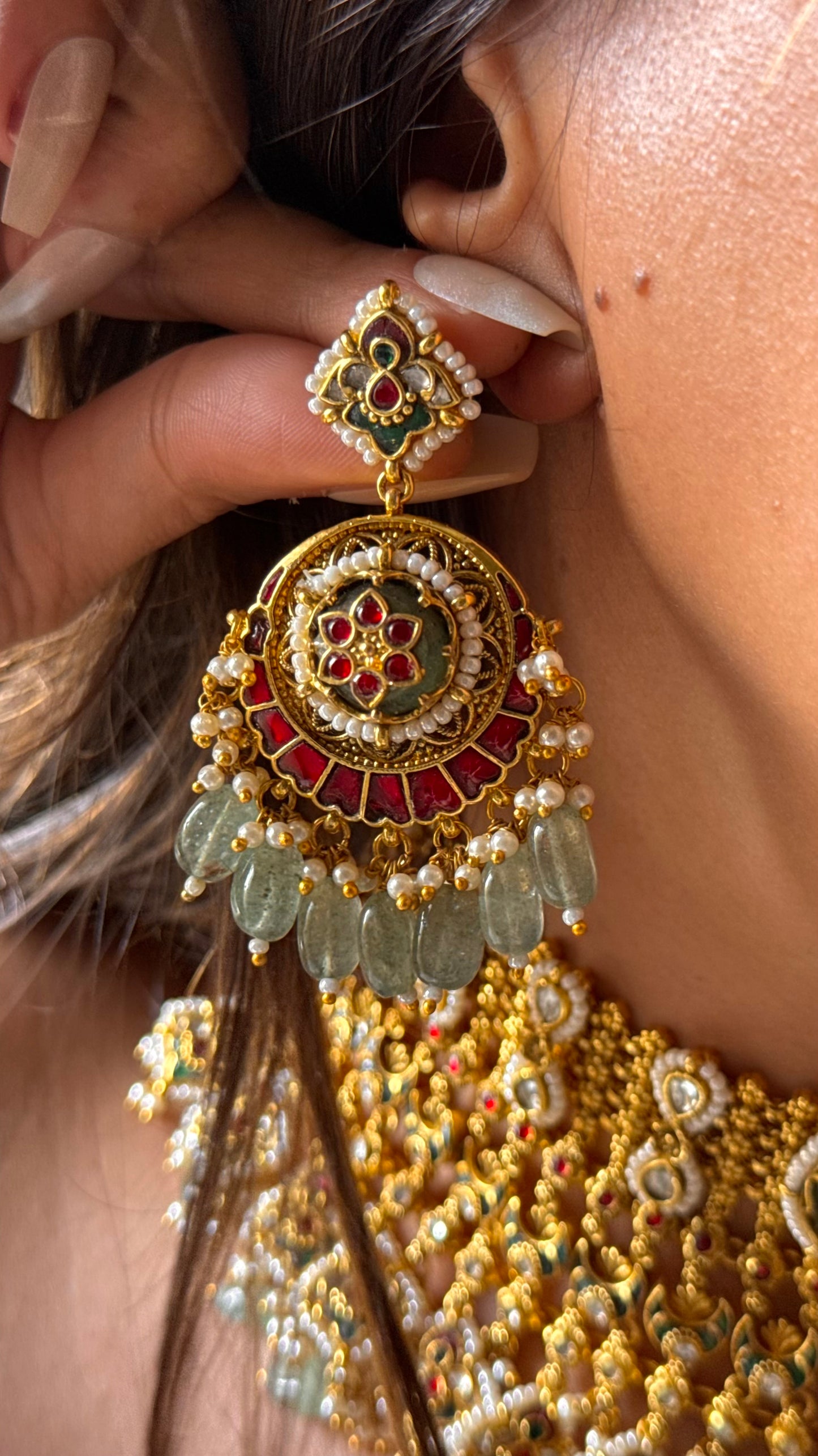Heritage Ranisa inspired bridal asia handmade Necklace