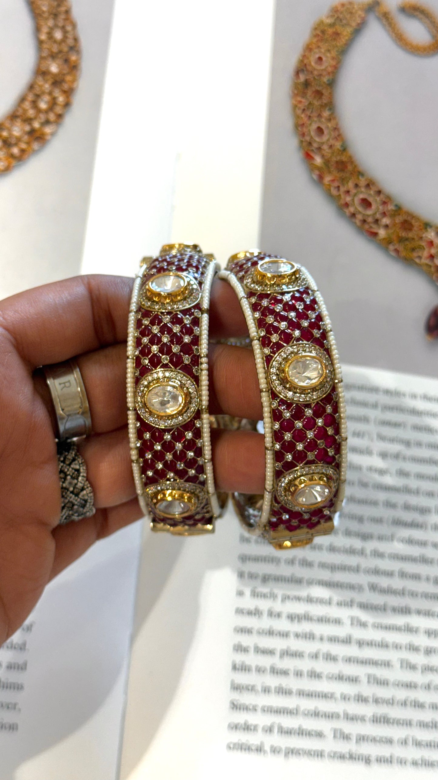 Ruby takkar victorian bangles