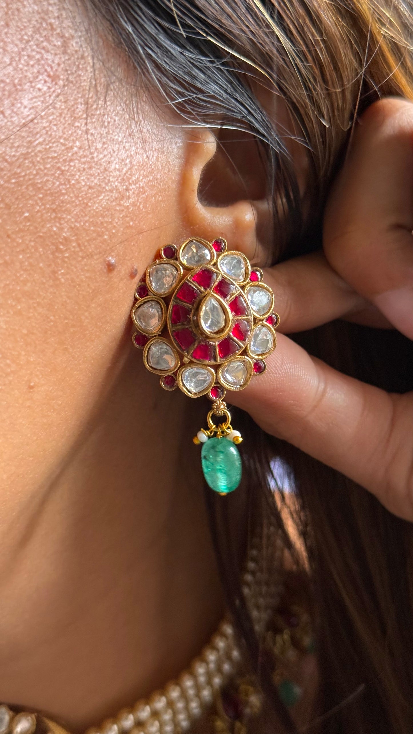 Rani & mint rajawada choker set