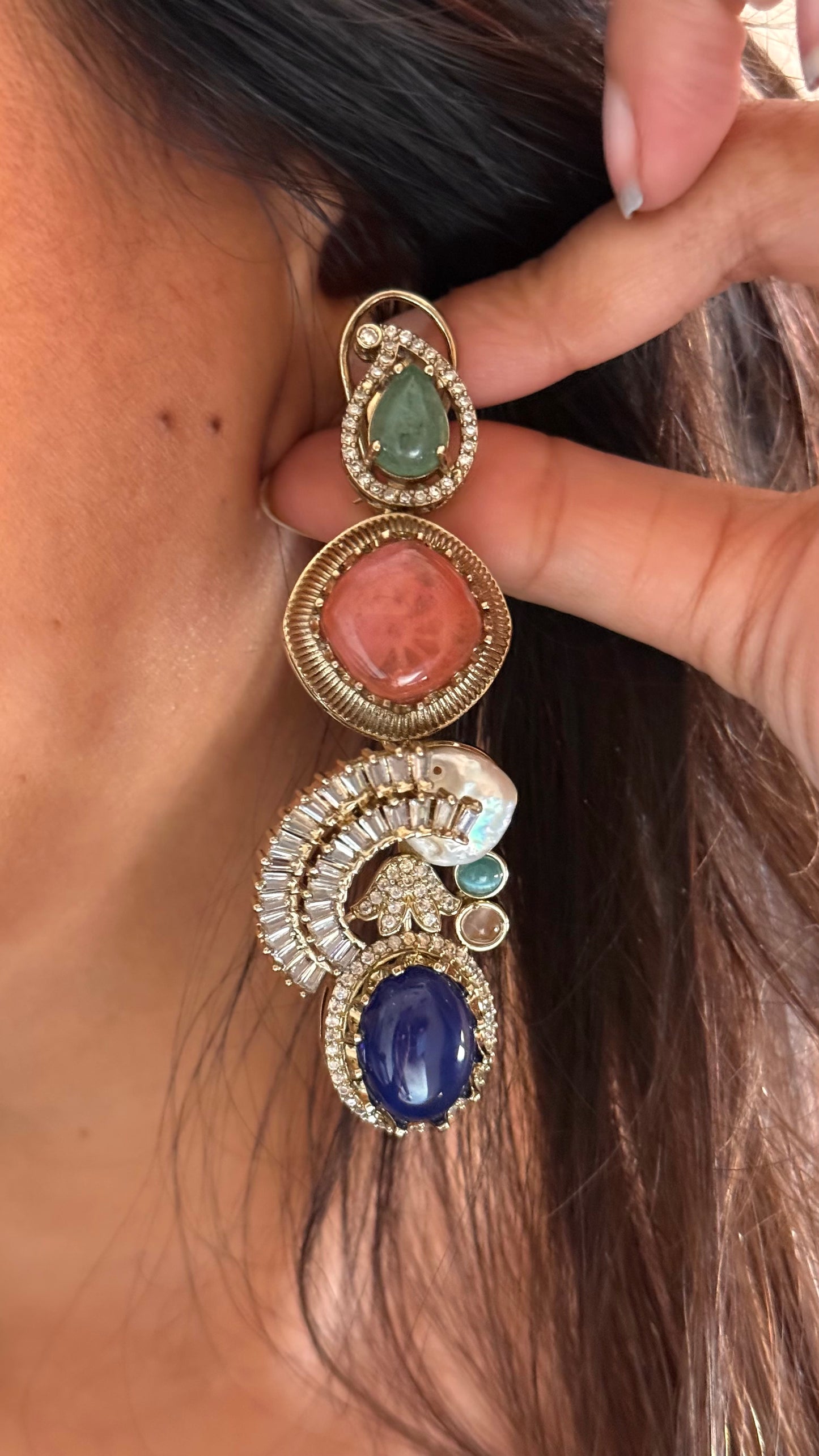 Sabya inspired with cocktail Earrings