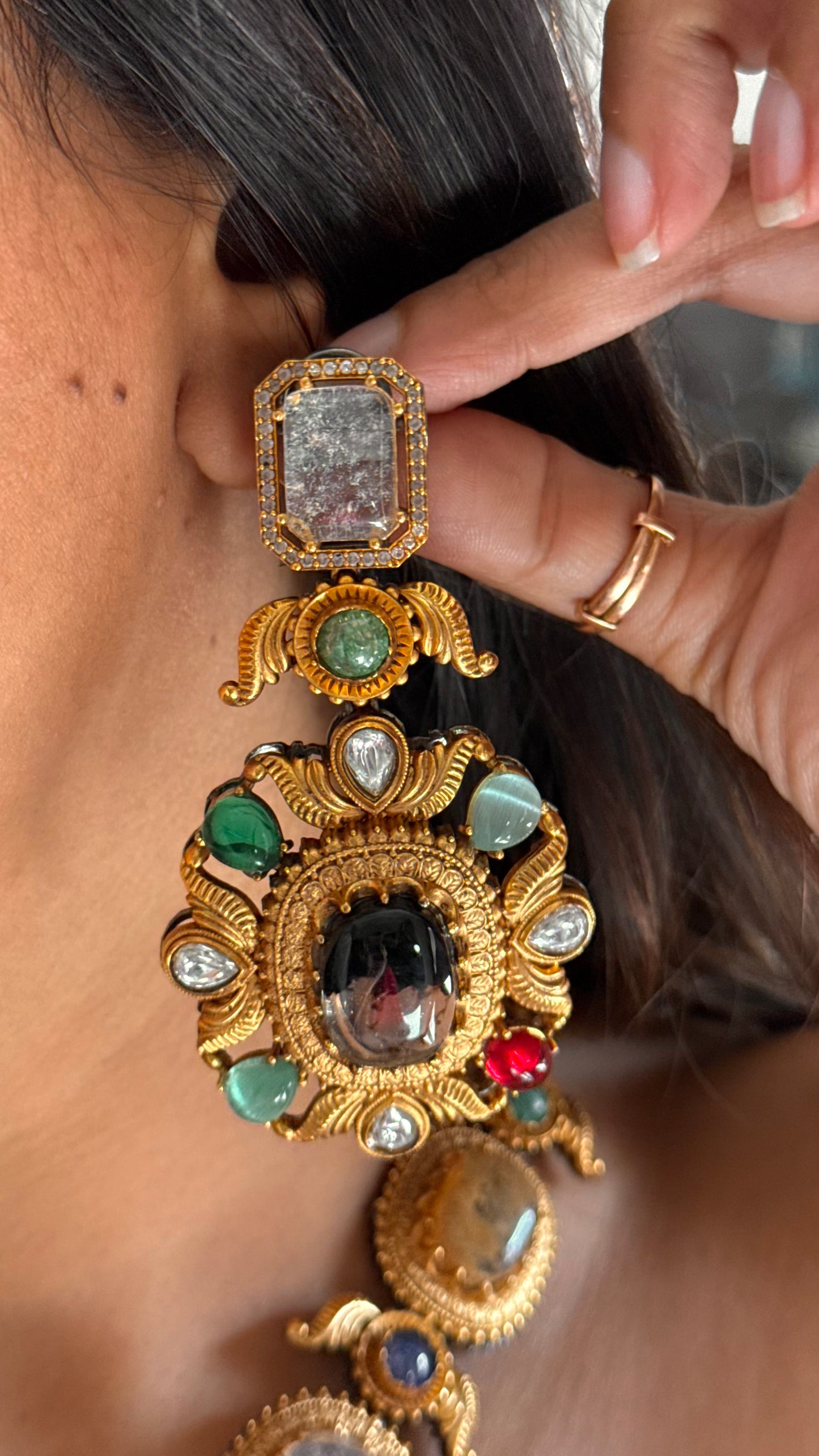 Amrapali inspired vintage necklace set