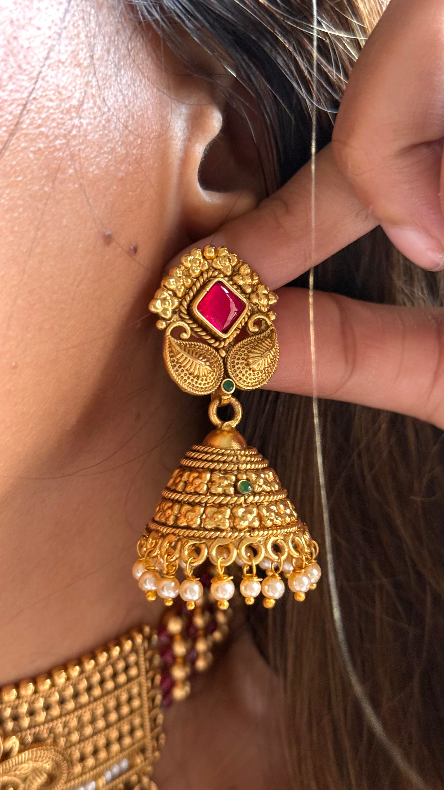 Rajwada paachi aad with Peacock detailing