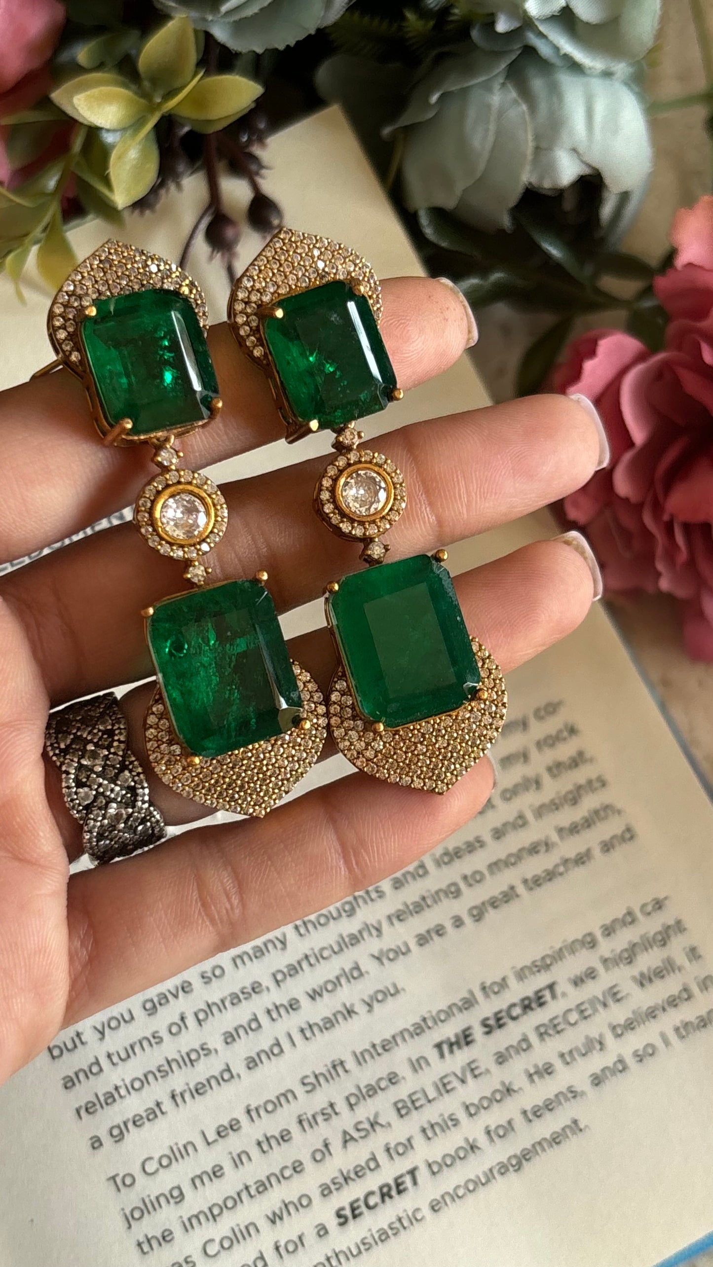 Emerald doublet danglers