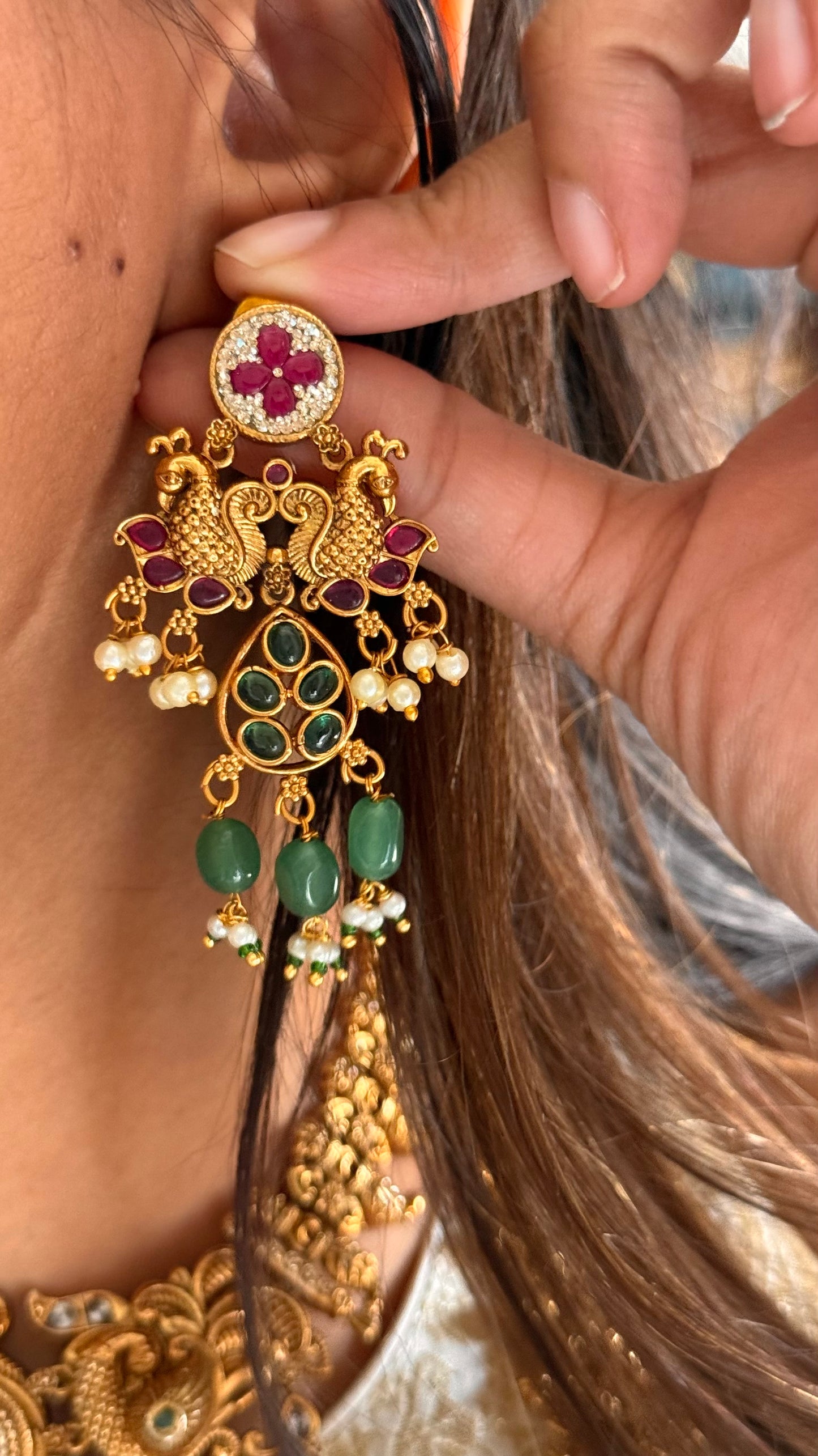 temple duo necklace set