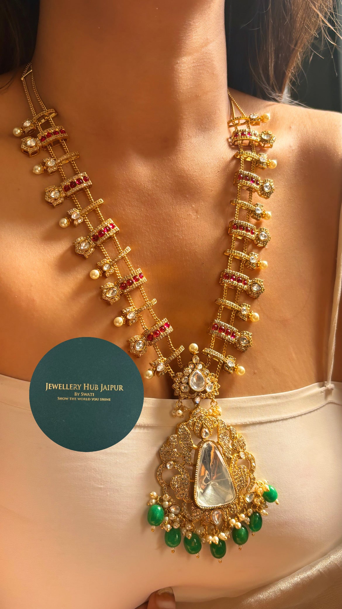 Heritage Gold polki ranihaar