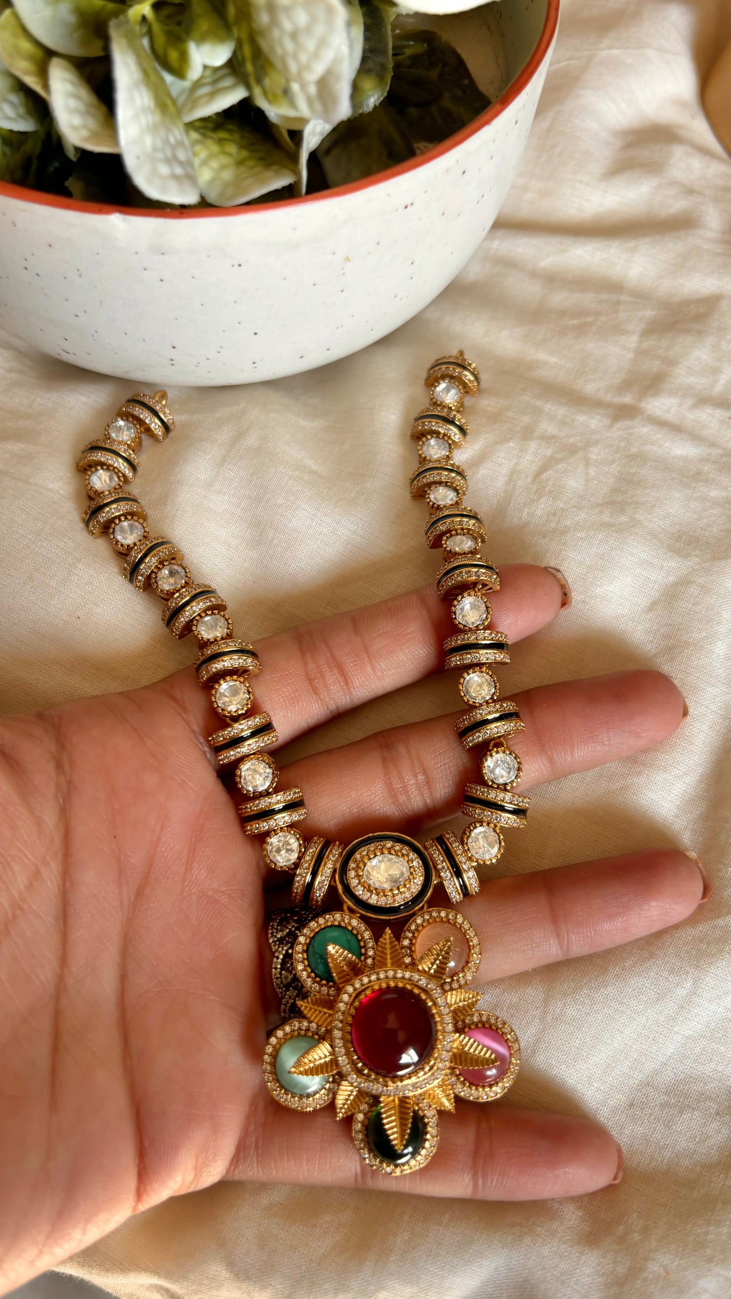Garima Sabhyasachi inspired designer multicoloured necklace