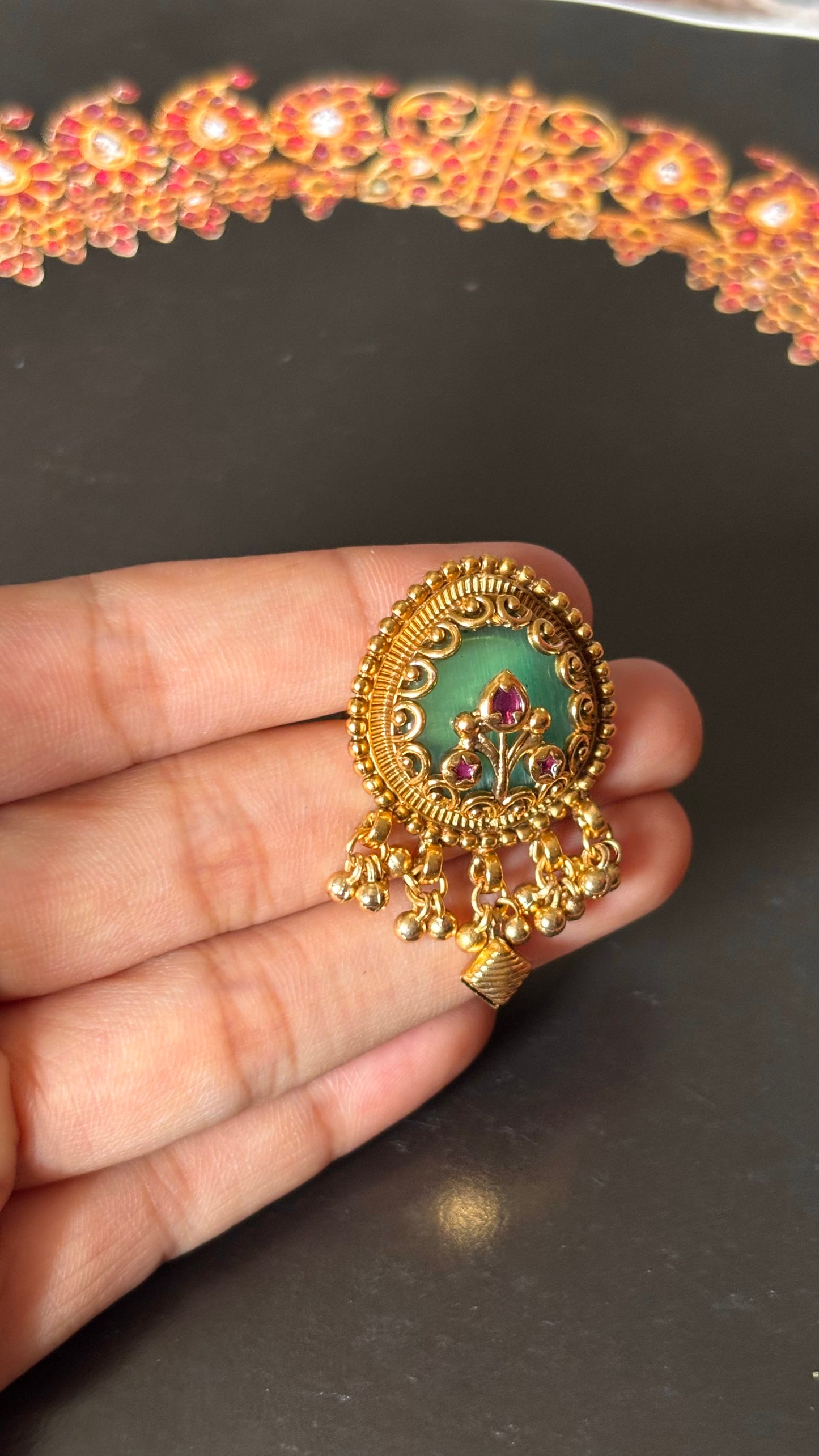 Inlay nakashi rajwada ring