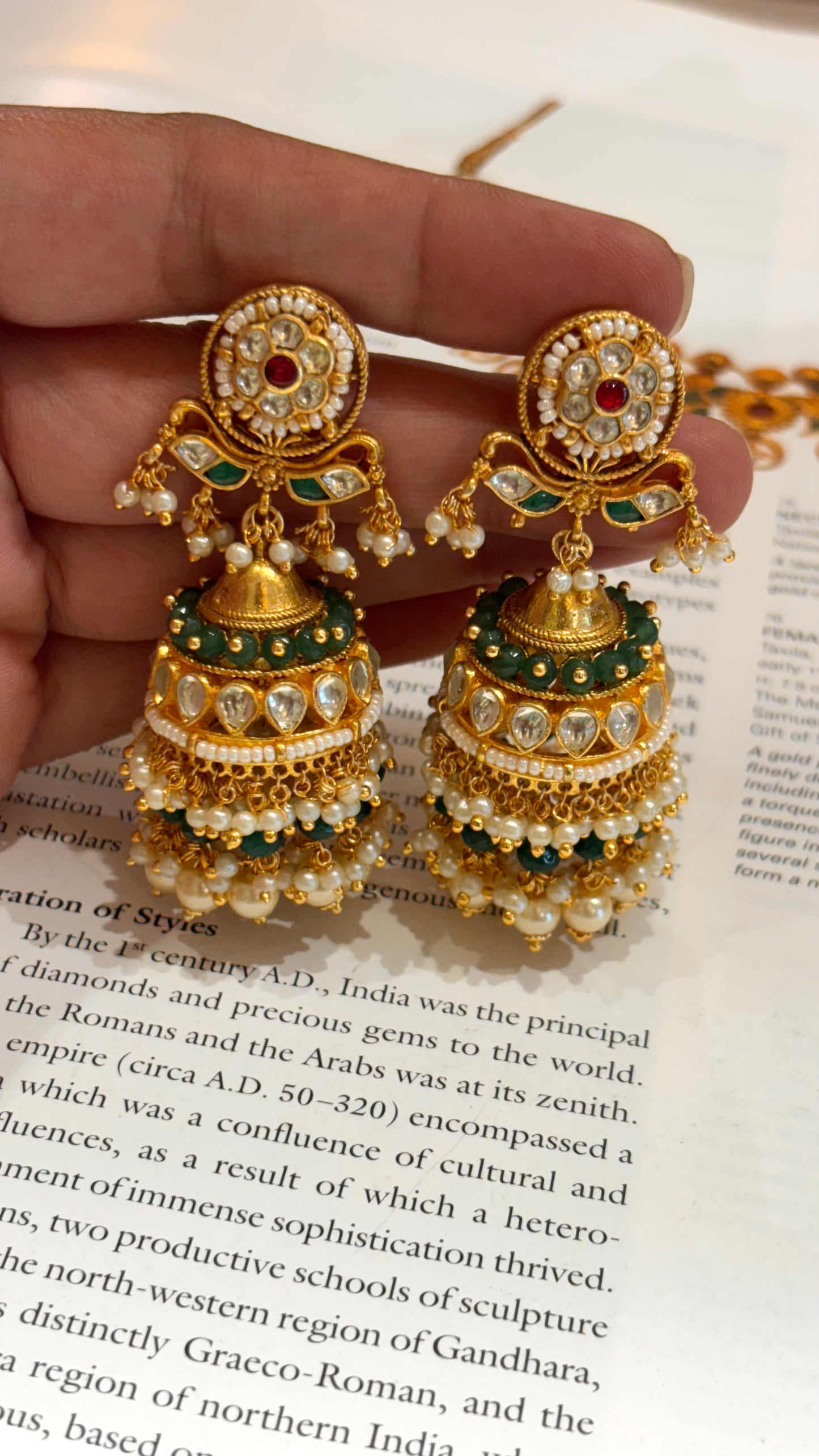 Heritage nakashi Rajwada jhumki