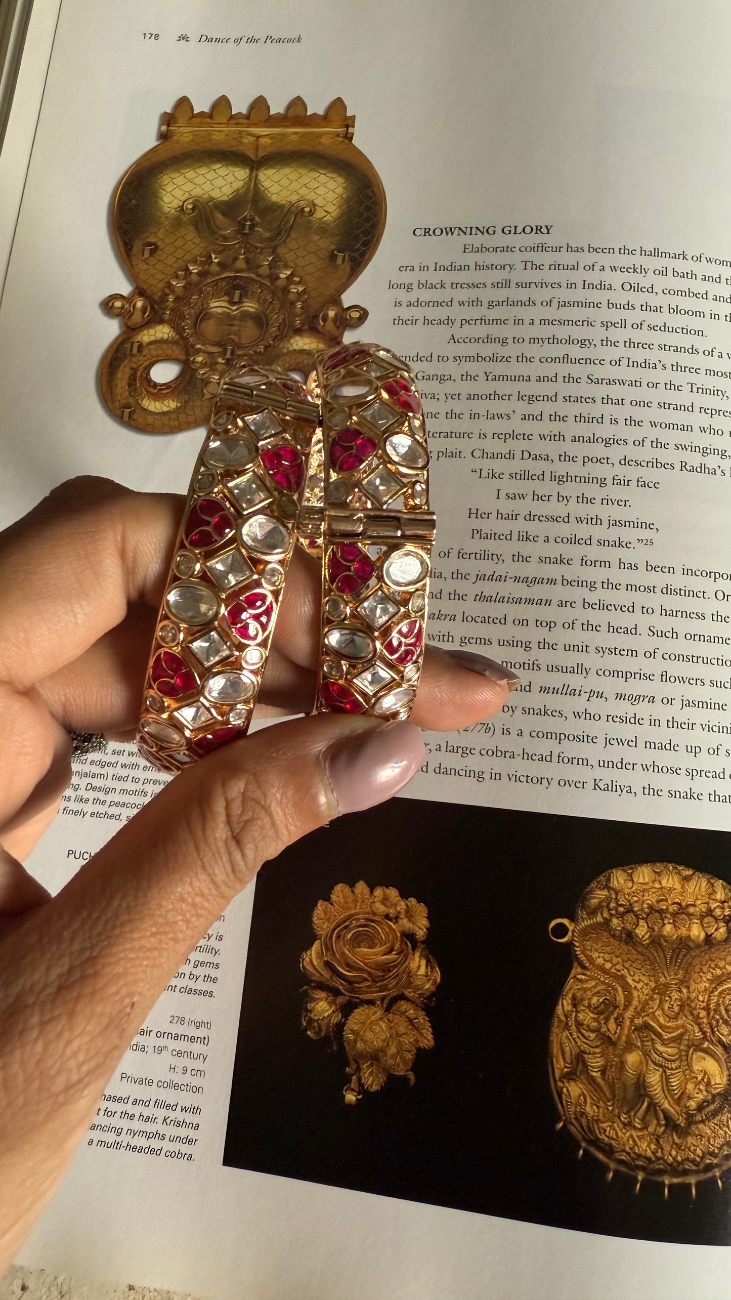 Rani Pink moissanite katdana bangles