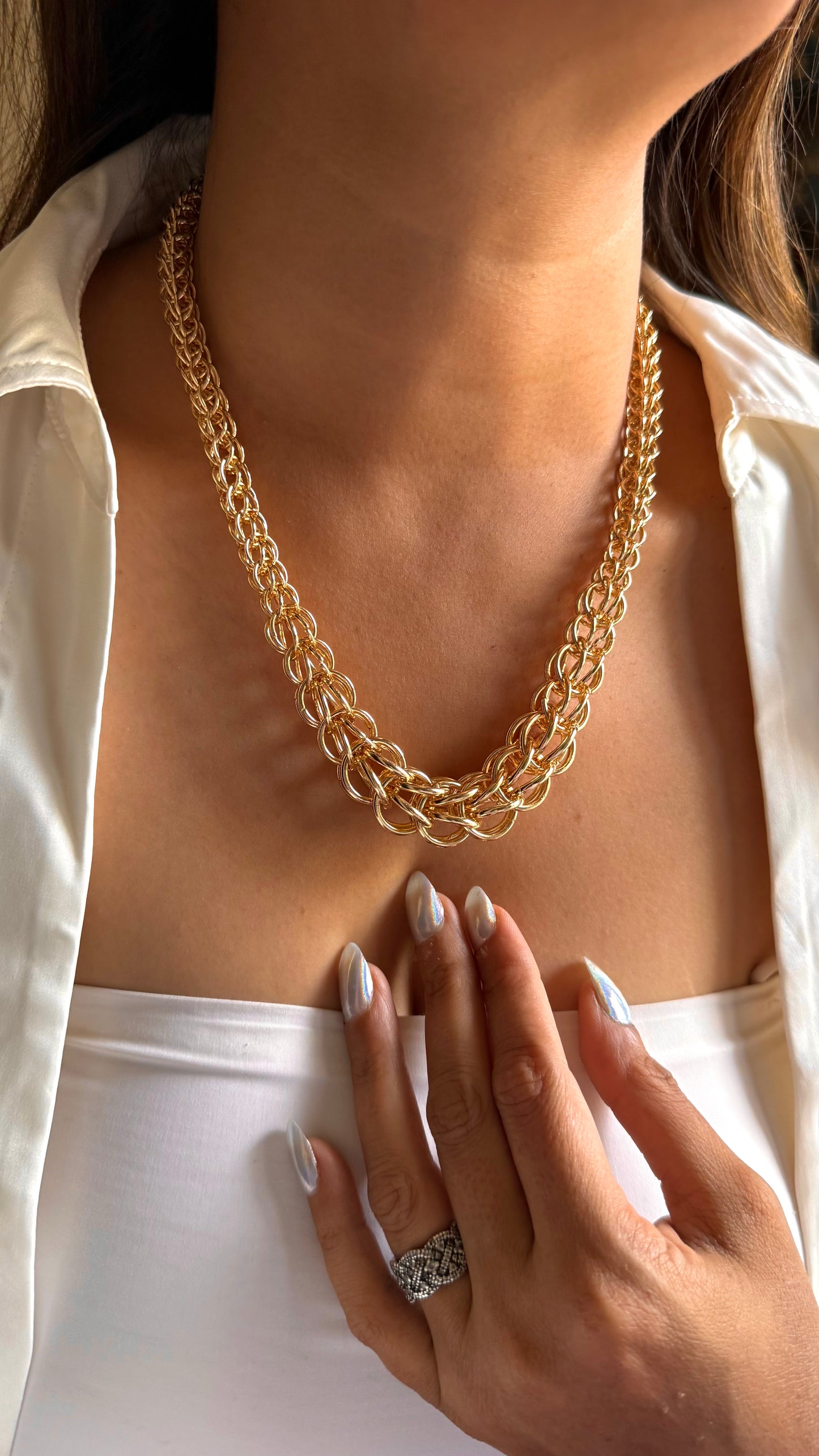 Golden designer necklace