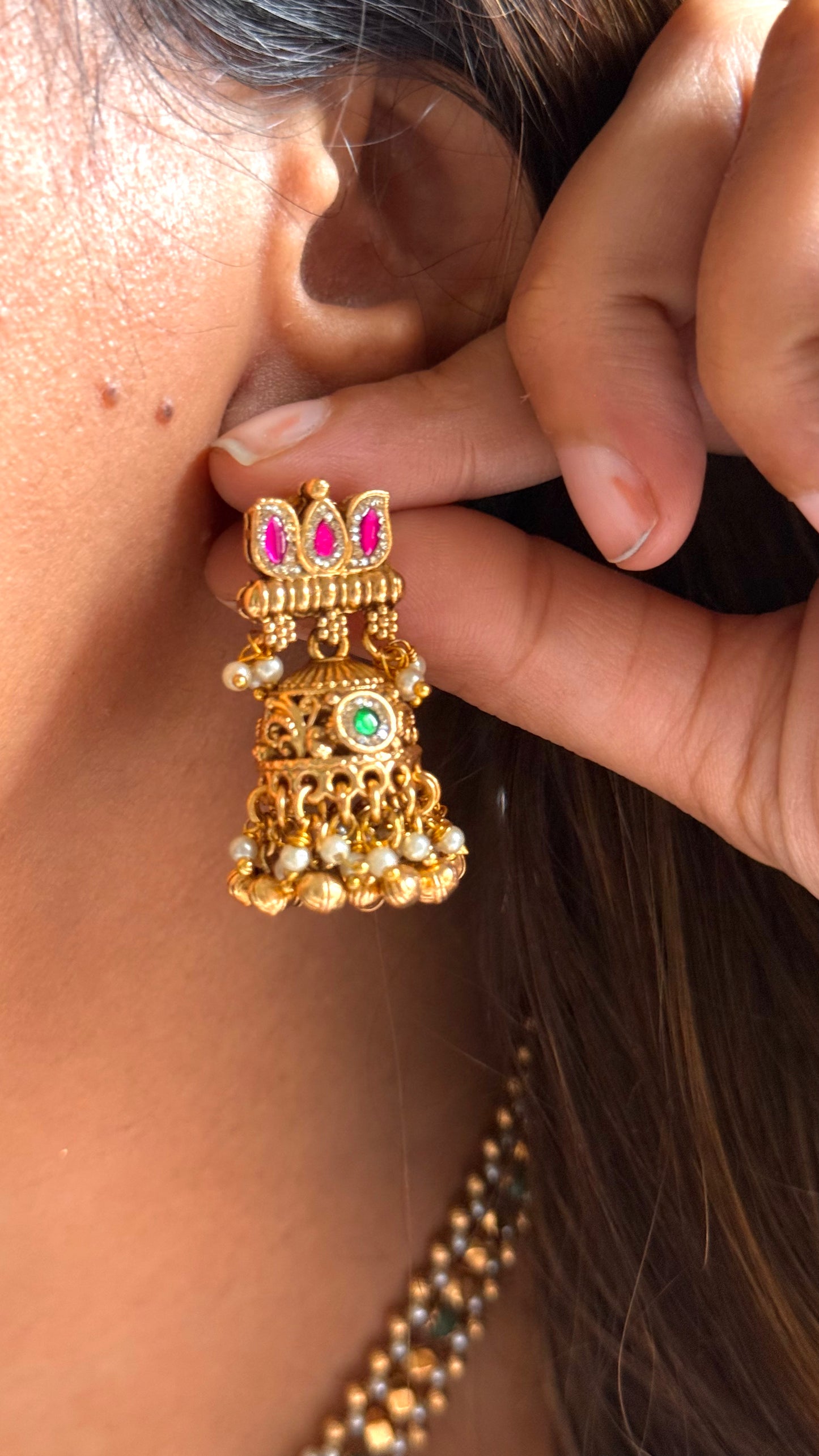 Lotus inspired Rajwada necklace