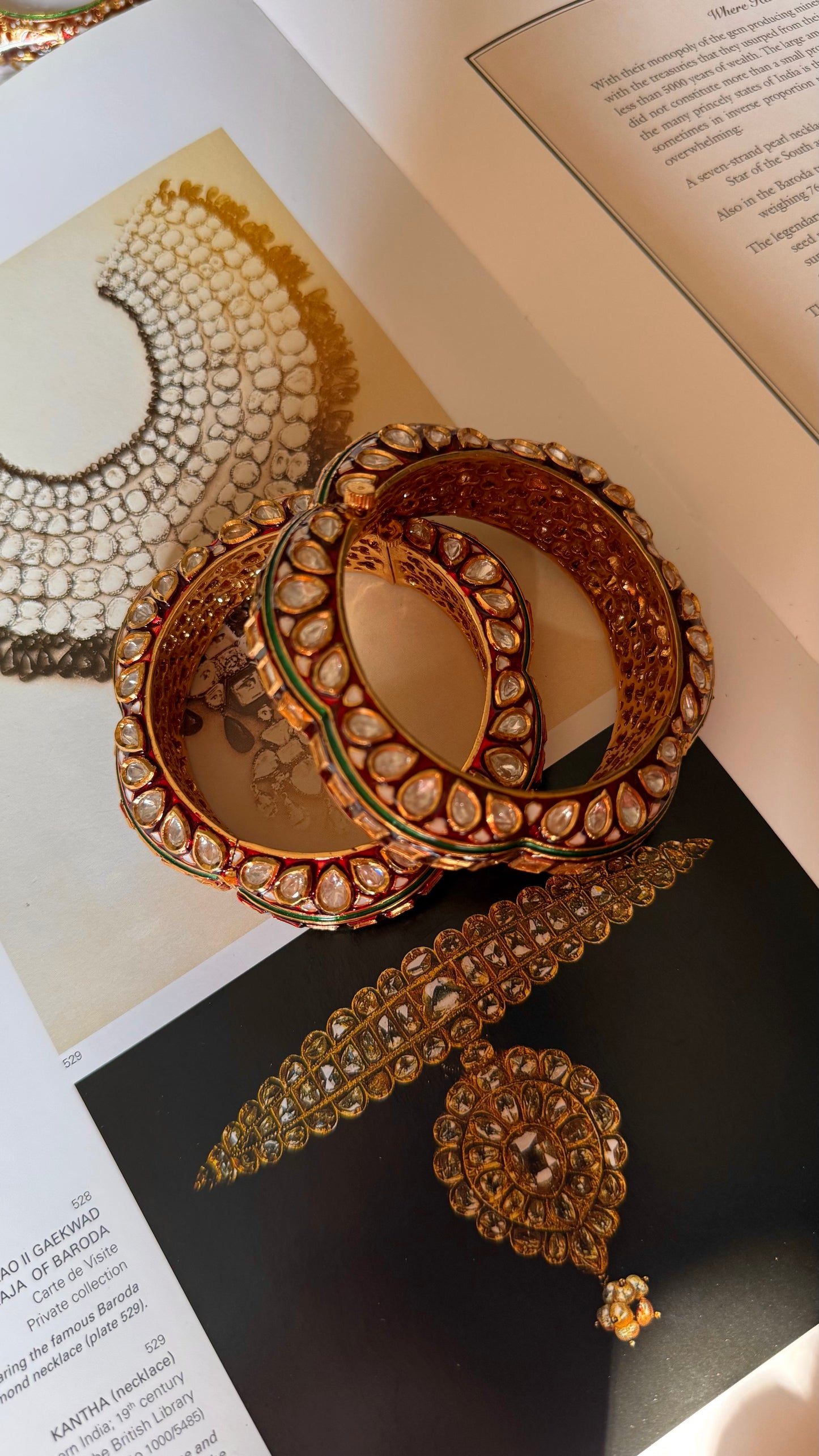 Ruby emerald bangles