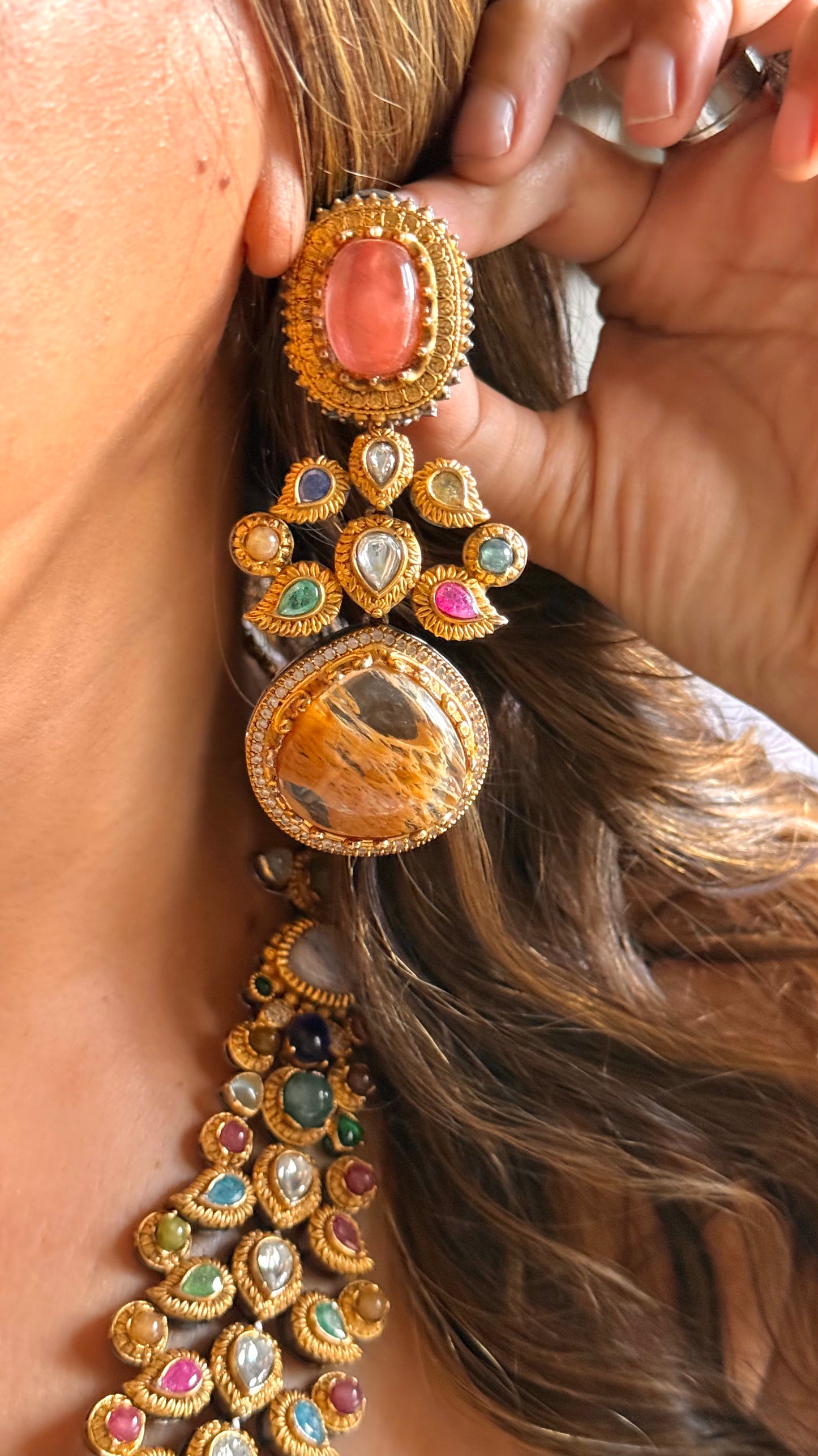 Sabya inspired Designer cocktail Necklace