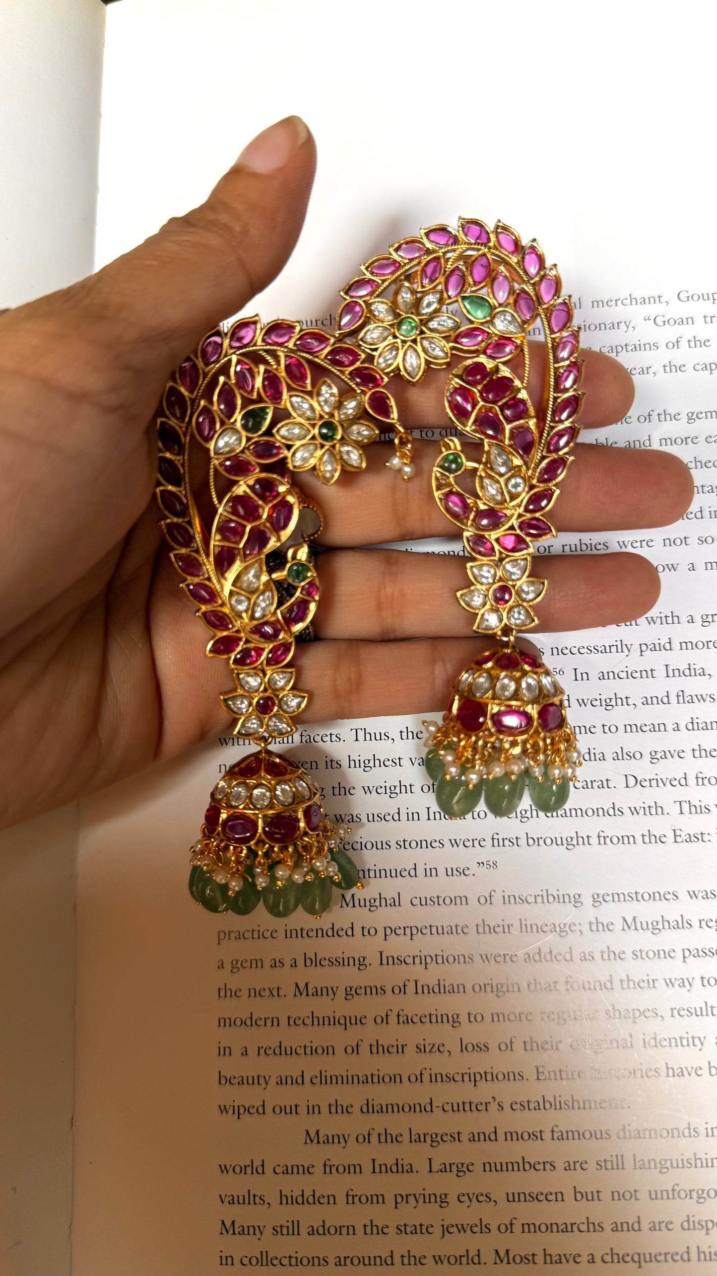 Ruby & emerald paachi earmuff