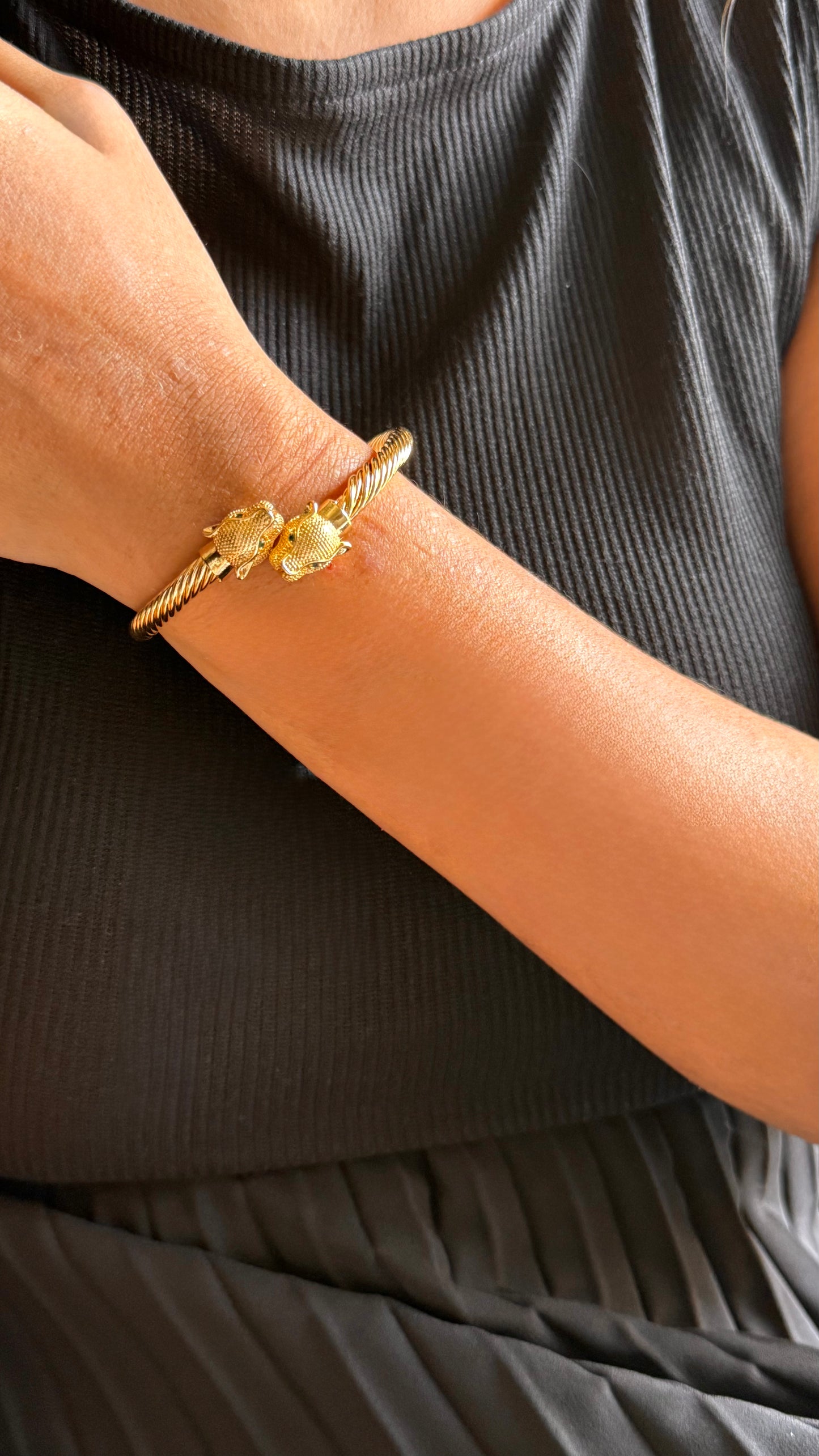 Roberto cavali inspired bracelet and ring combo