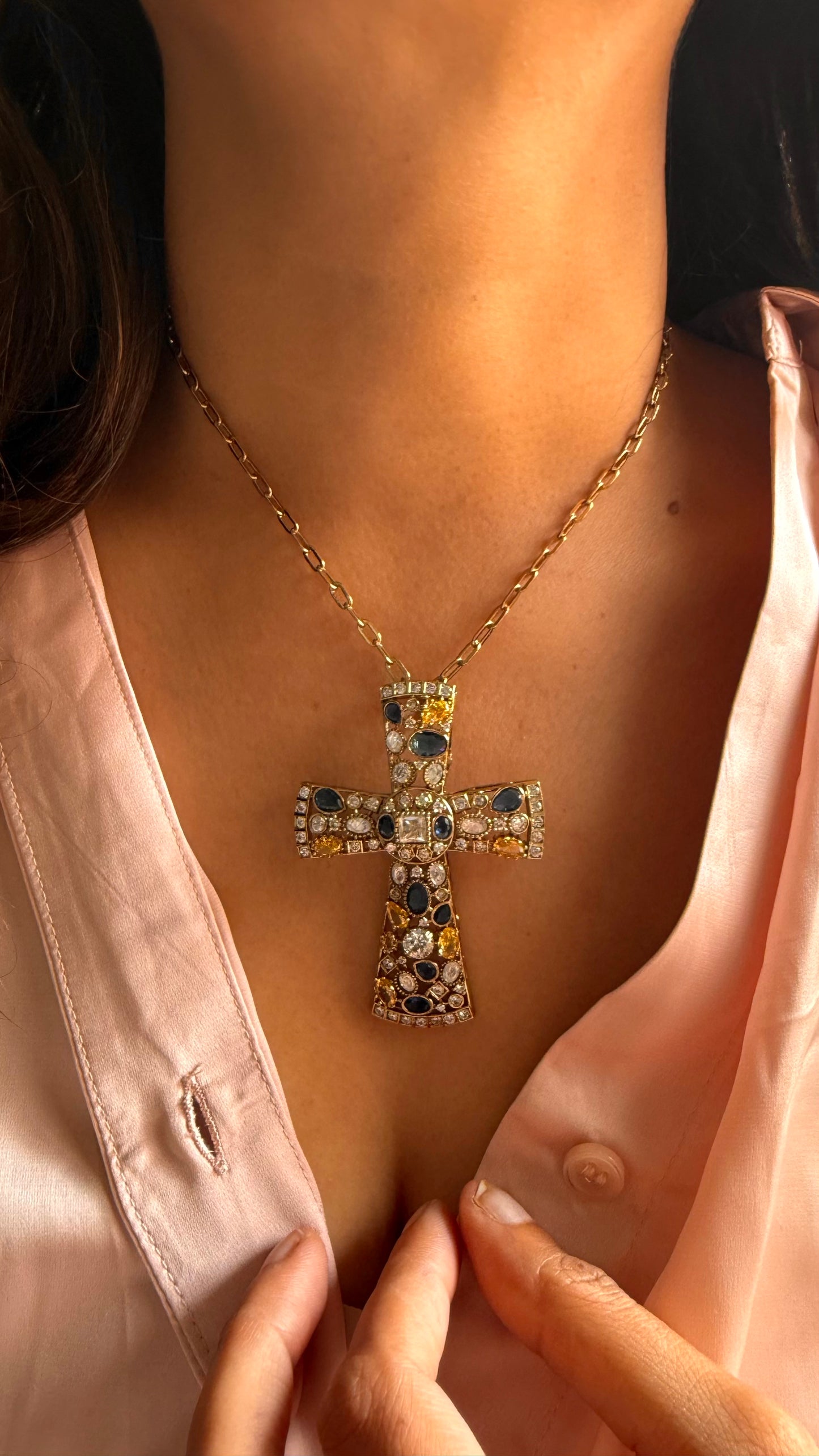 Sabyasachi inspired The Jeweled Byzantine Cross set