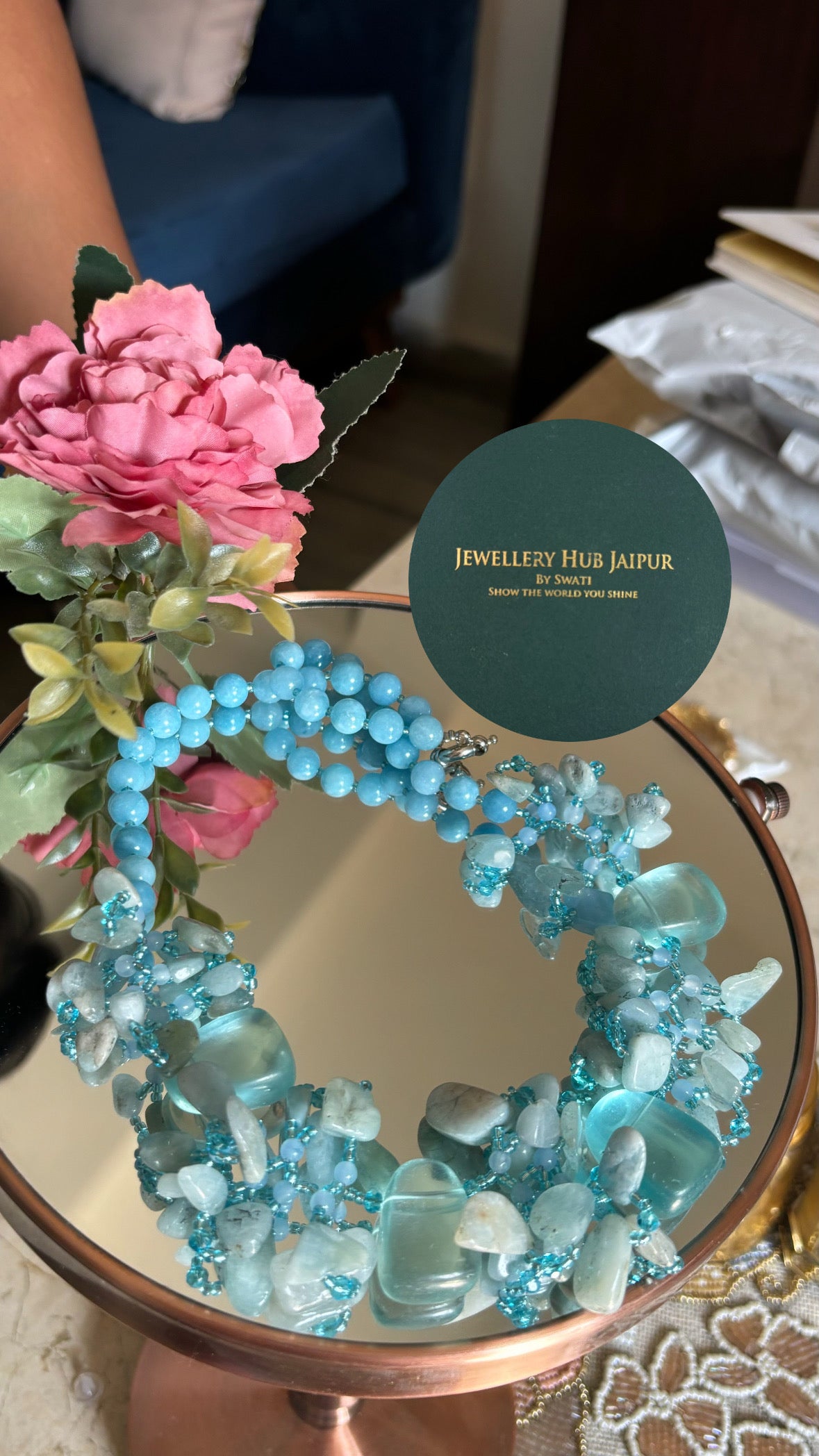 Firoza cocktail necklace