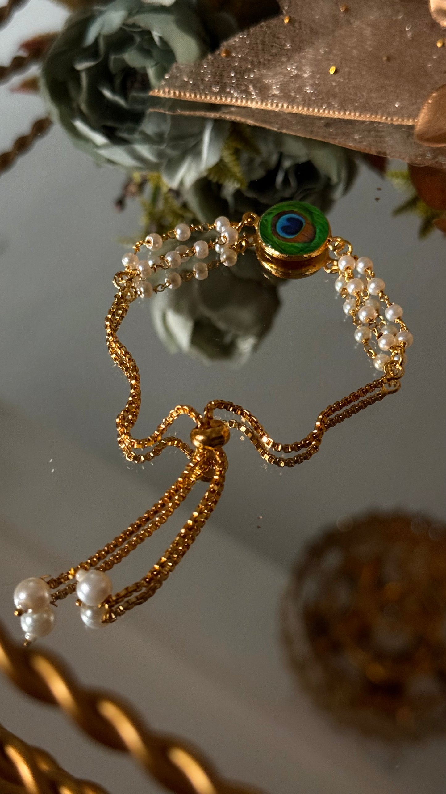 Morpankhi pearl rakhi