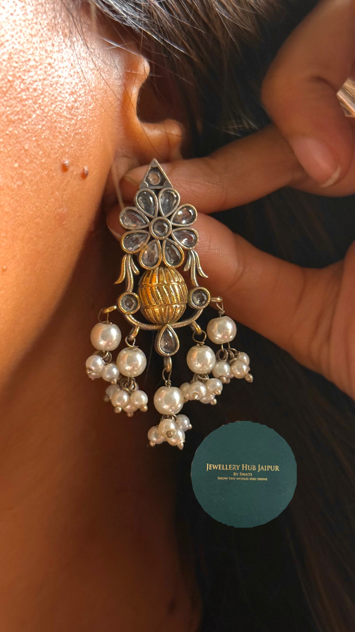Mehru tribal floral detailing necklace